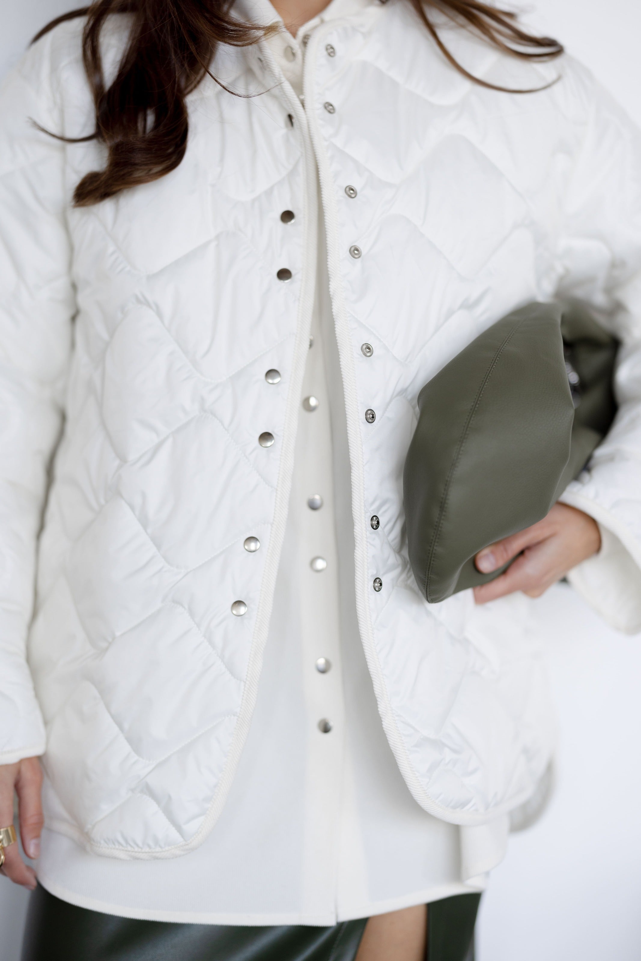 Polyester Liner Jacket White