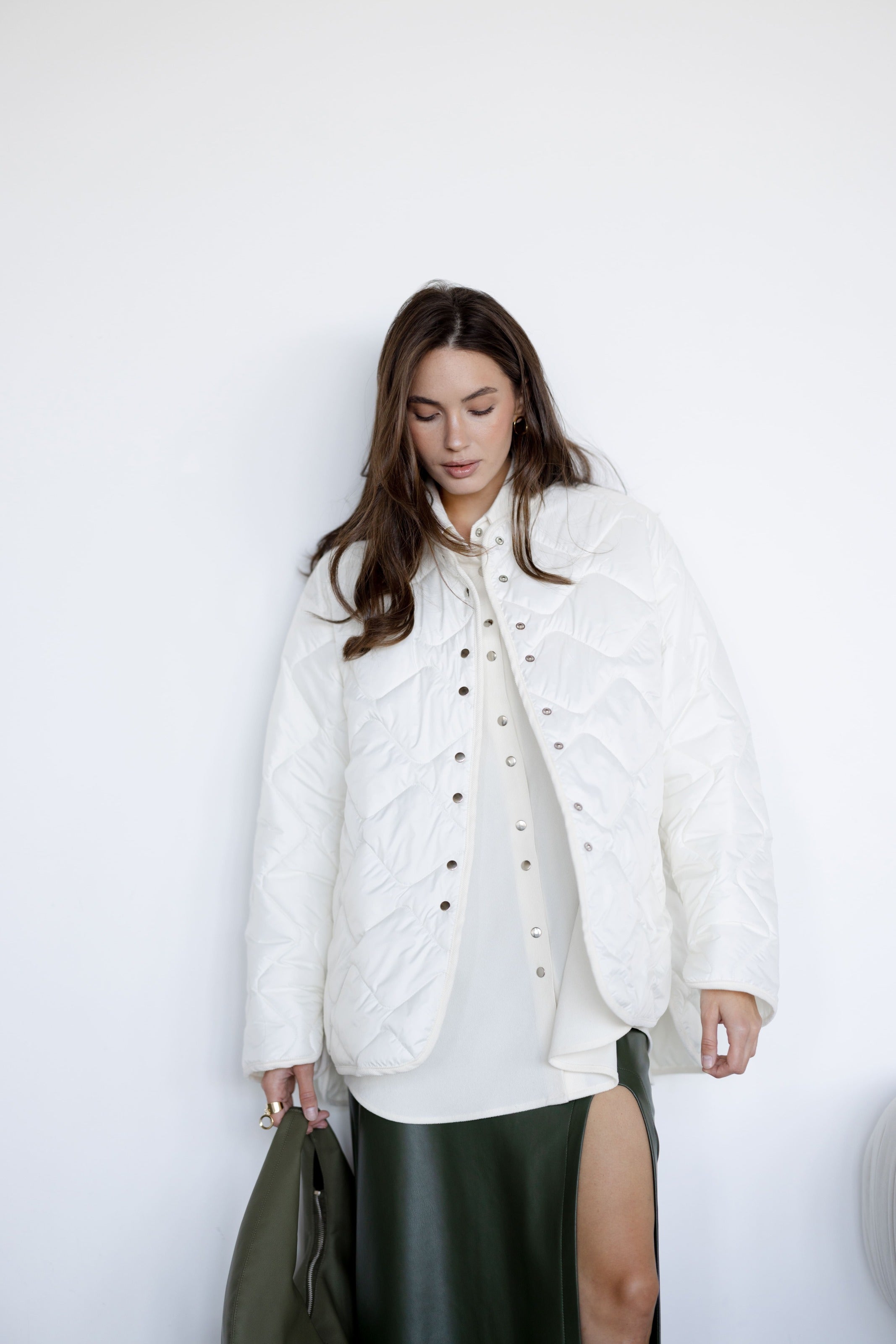 Polyester Liner Jacket White