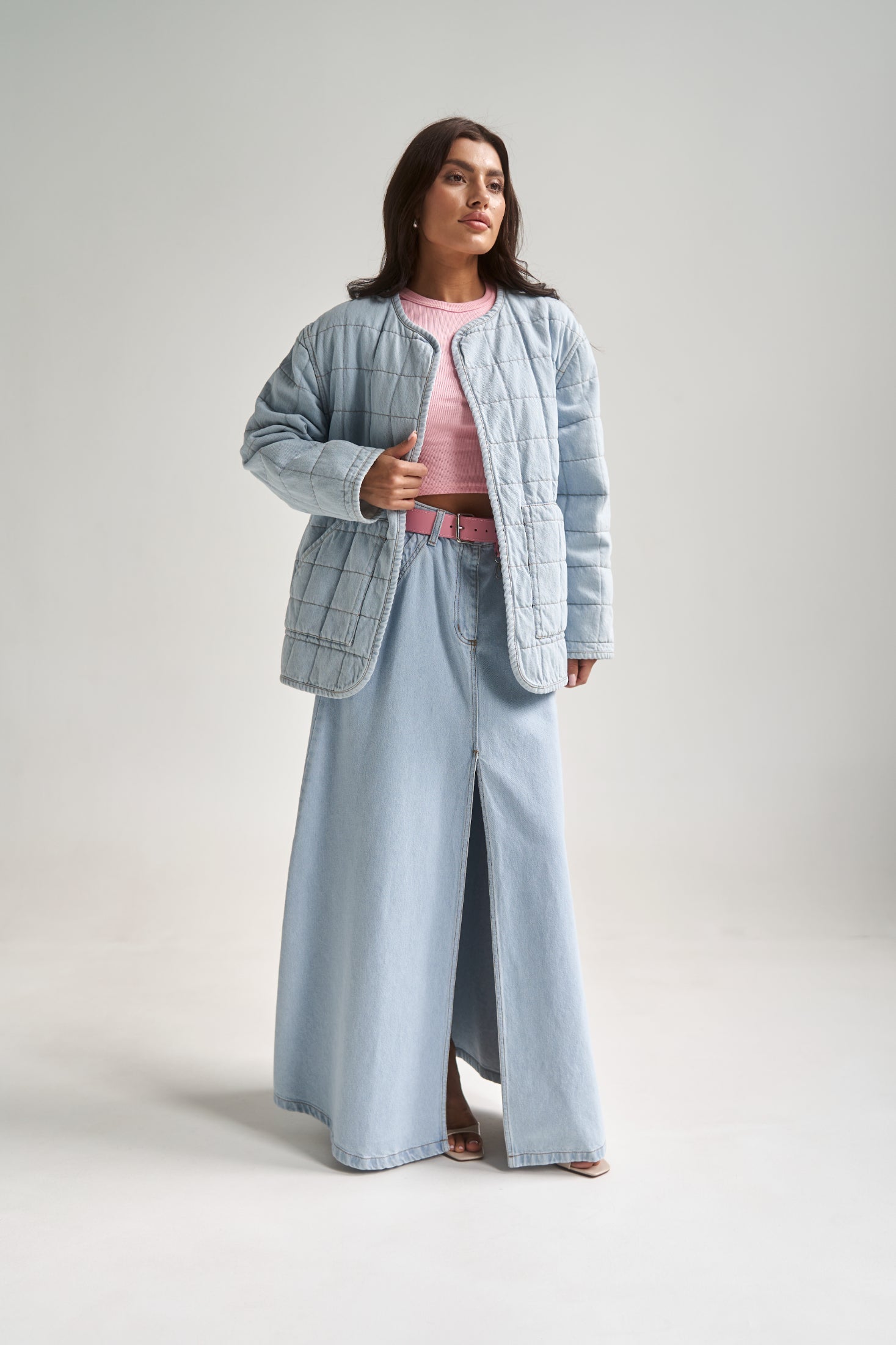 Denim Liner Jacket LightBlue