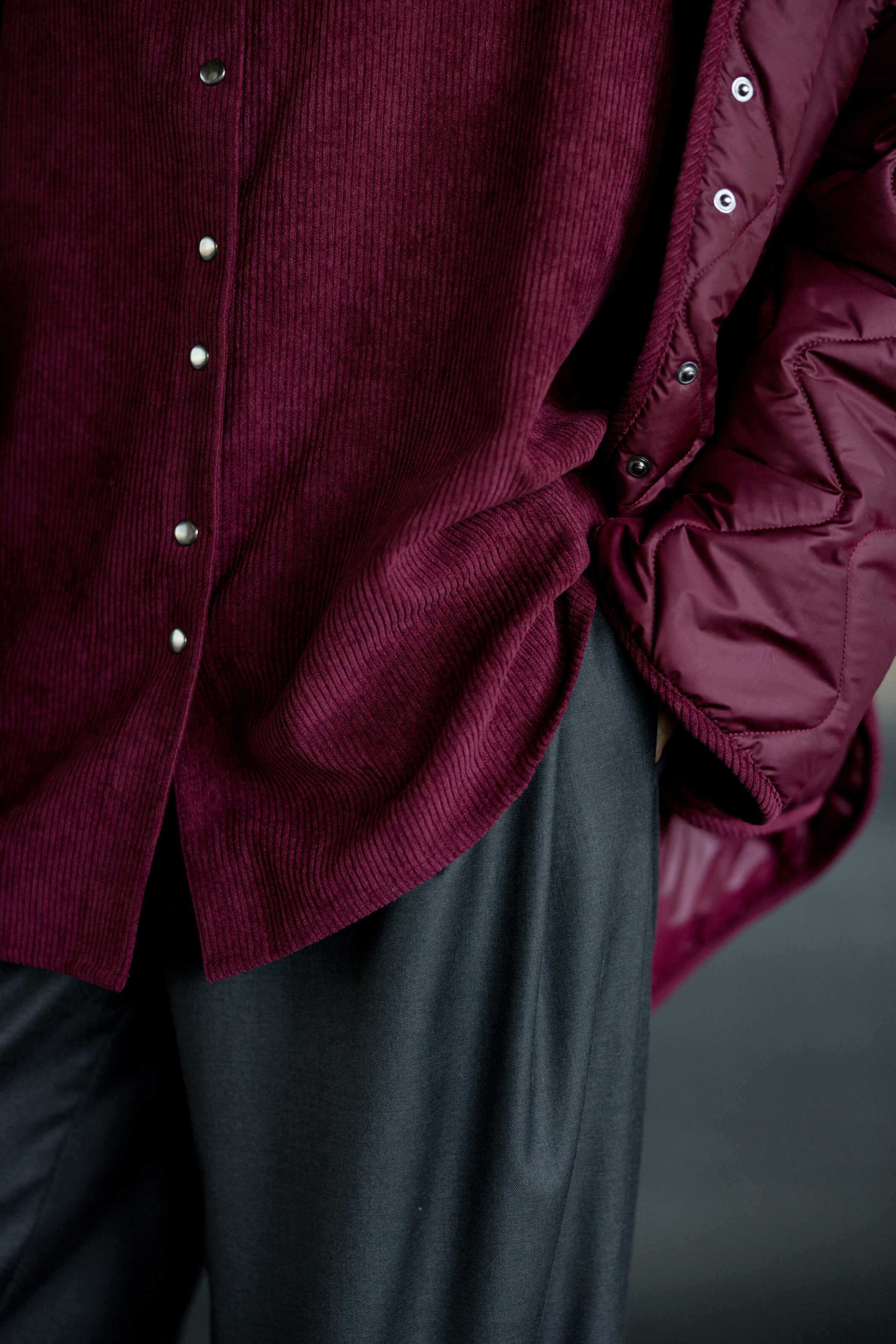 Polyester Liner Jacket Burgundy