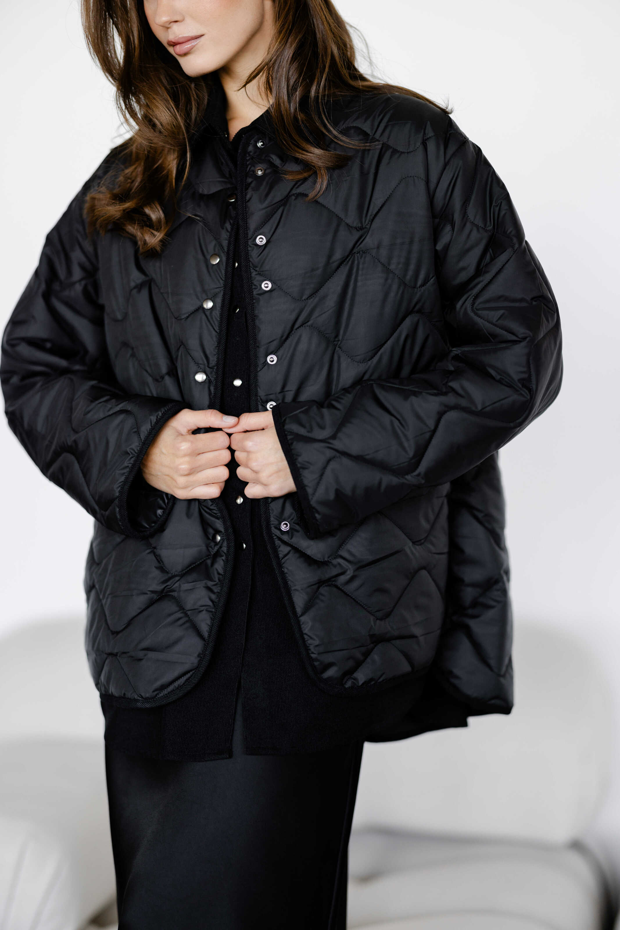 Polyester Liner Jacket Black