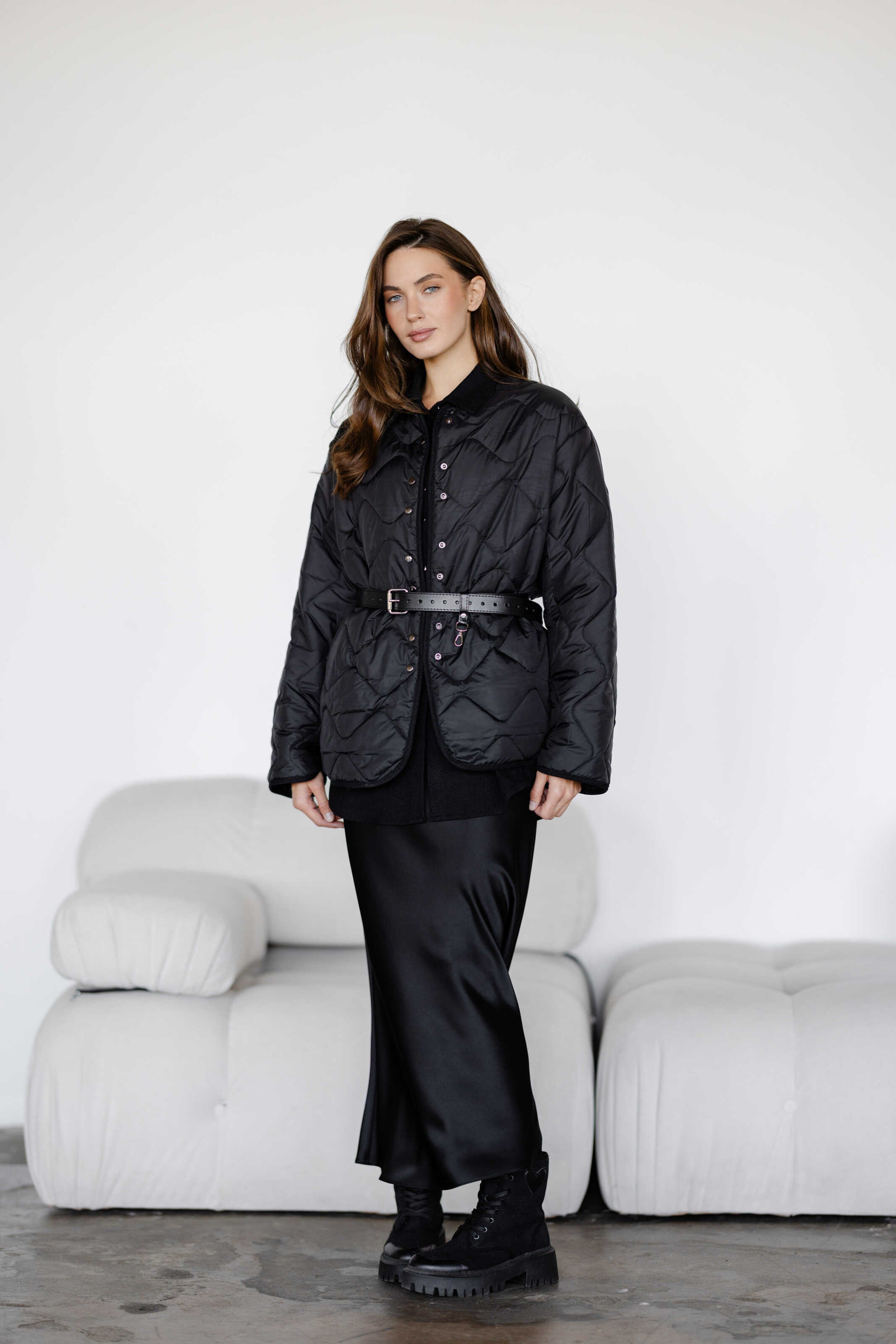 Polyester Liner Jacket Black