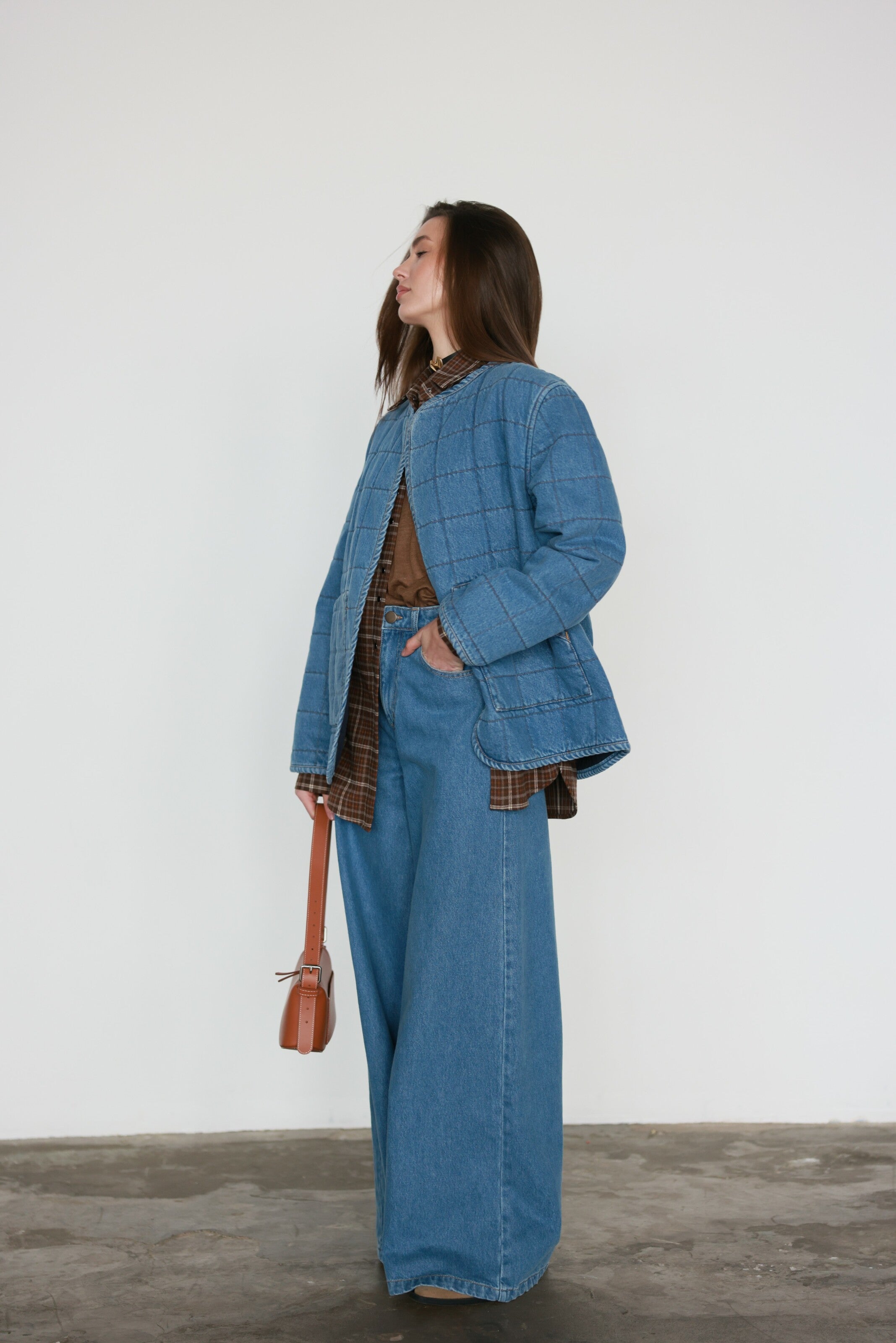 Denim Liner Jacket Blue