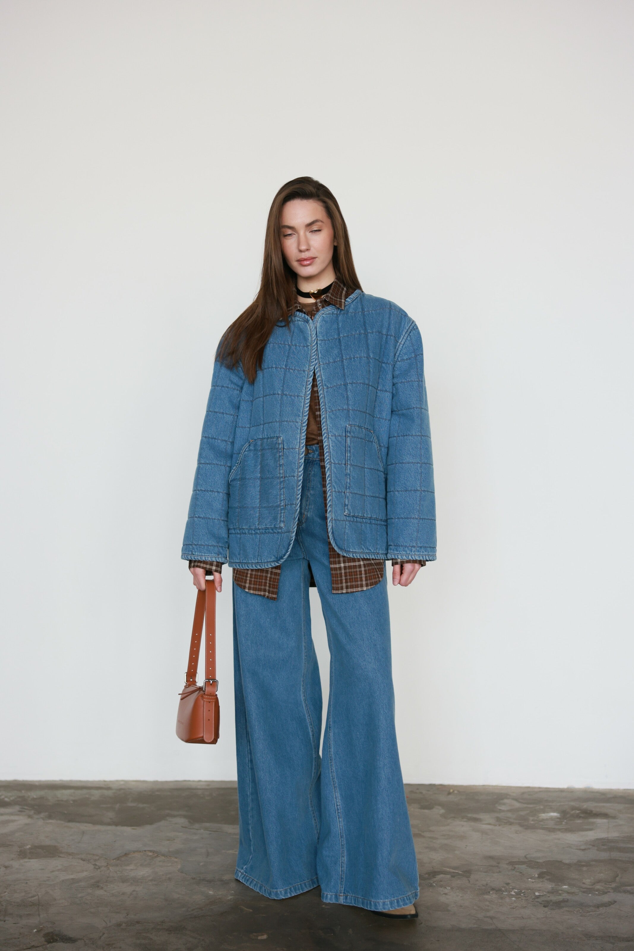 Denim Liner Jacket Blue