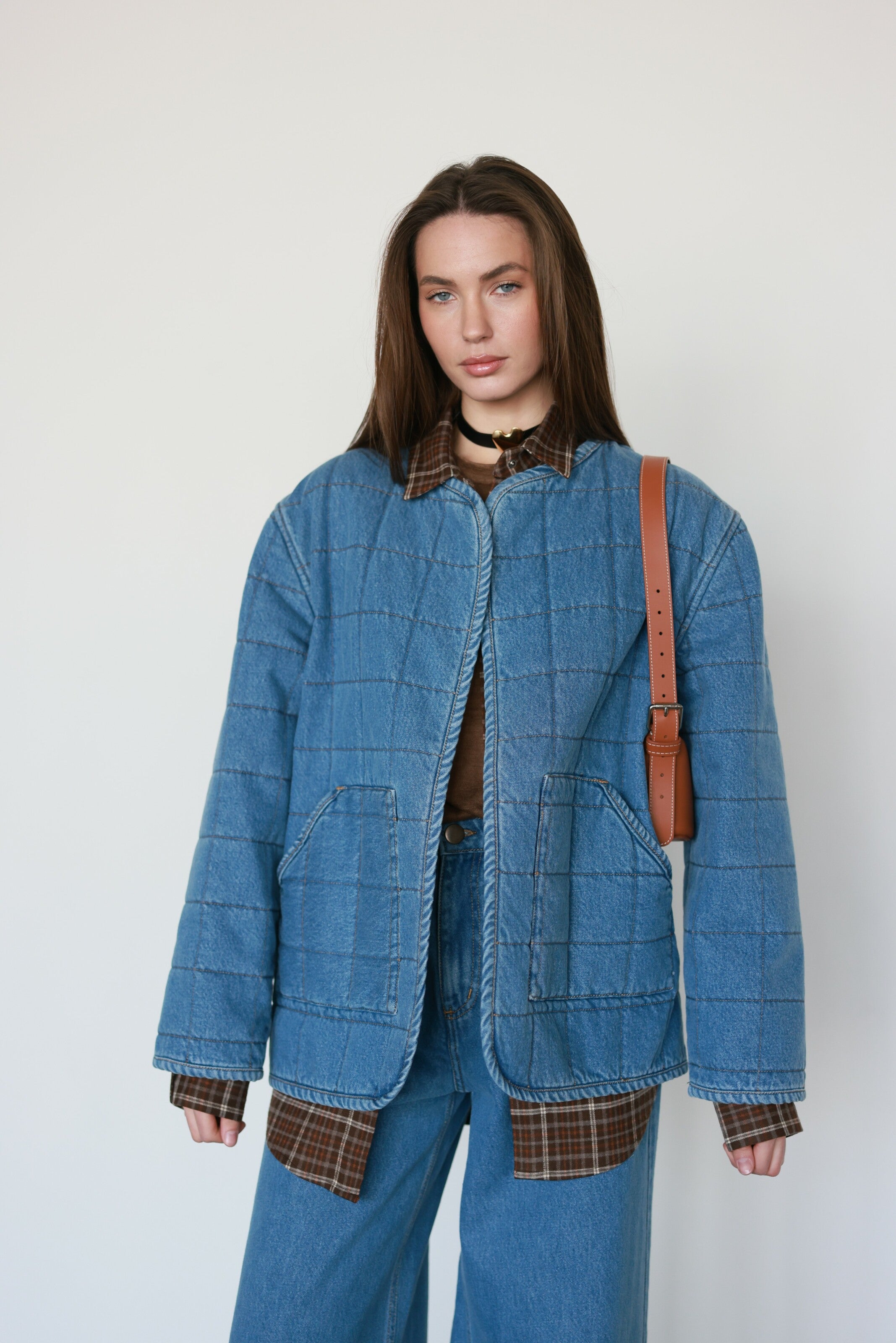 Denim Liner Jacket Blue