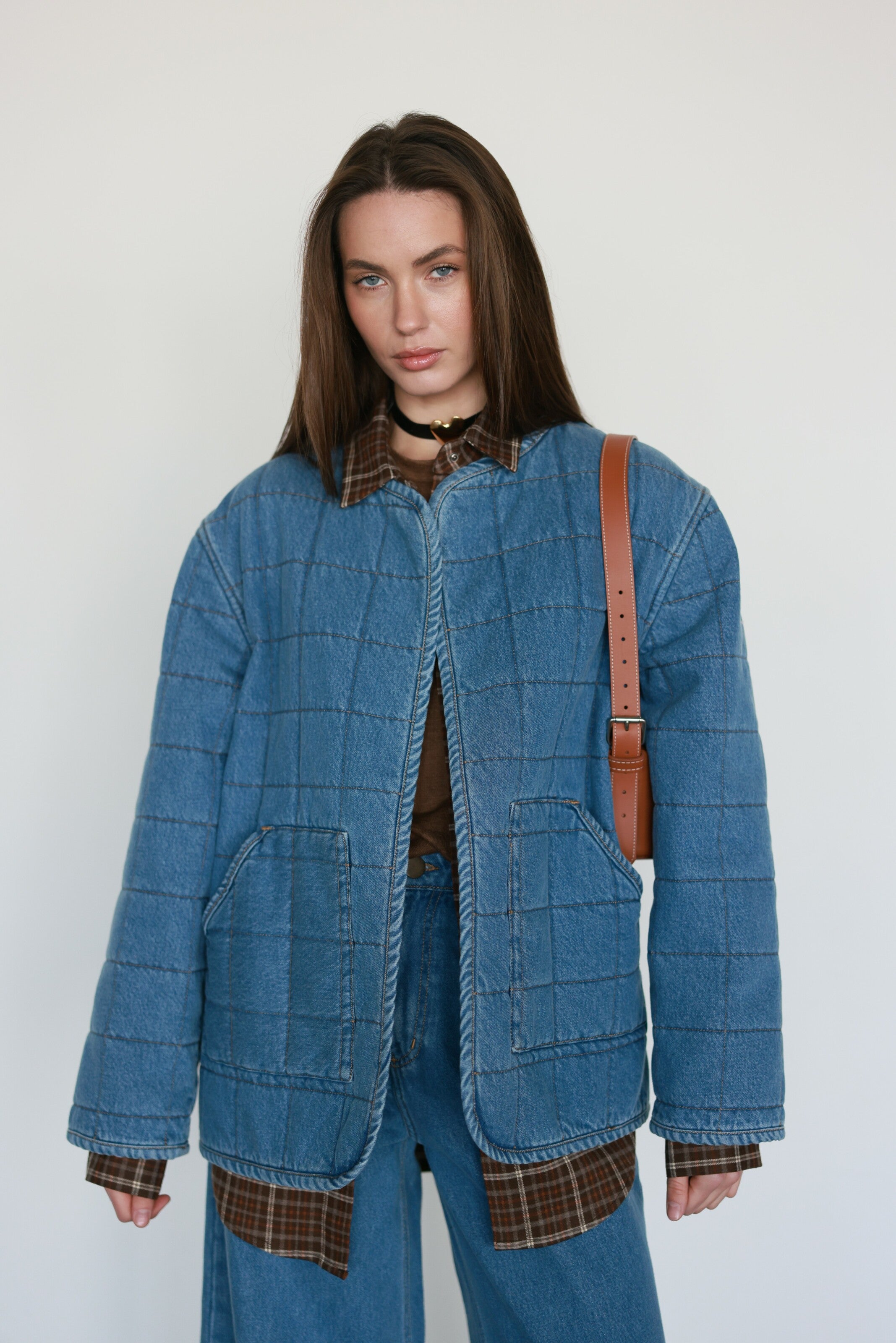 Denim Liner Jacket Blue