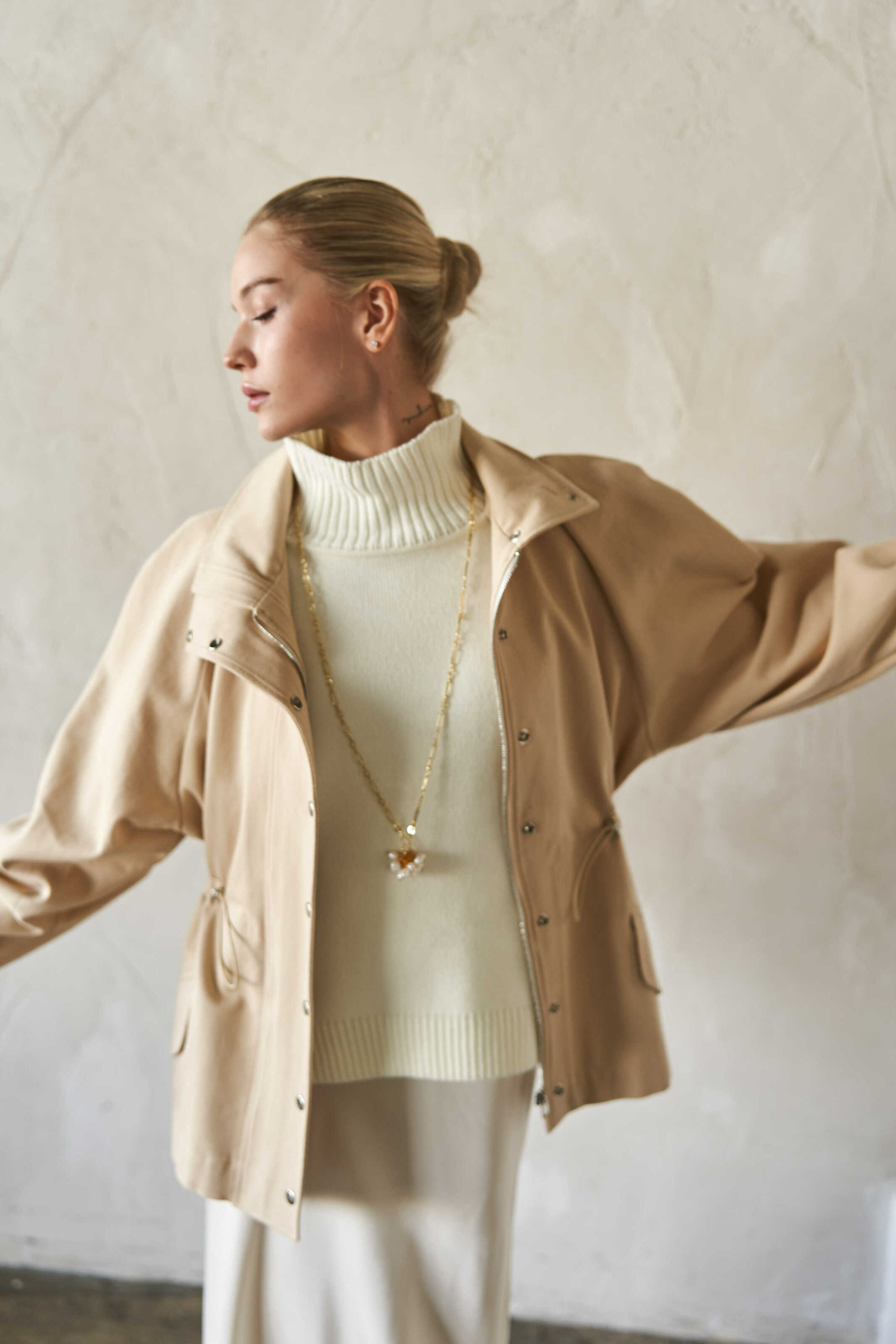 Sand Denim/Cotton Jacket