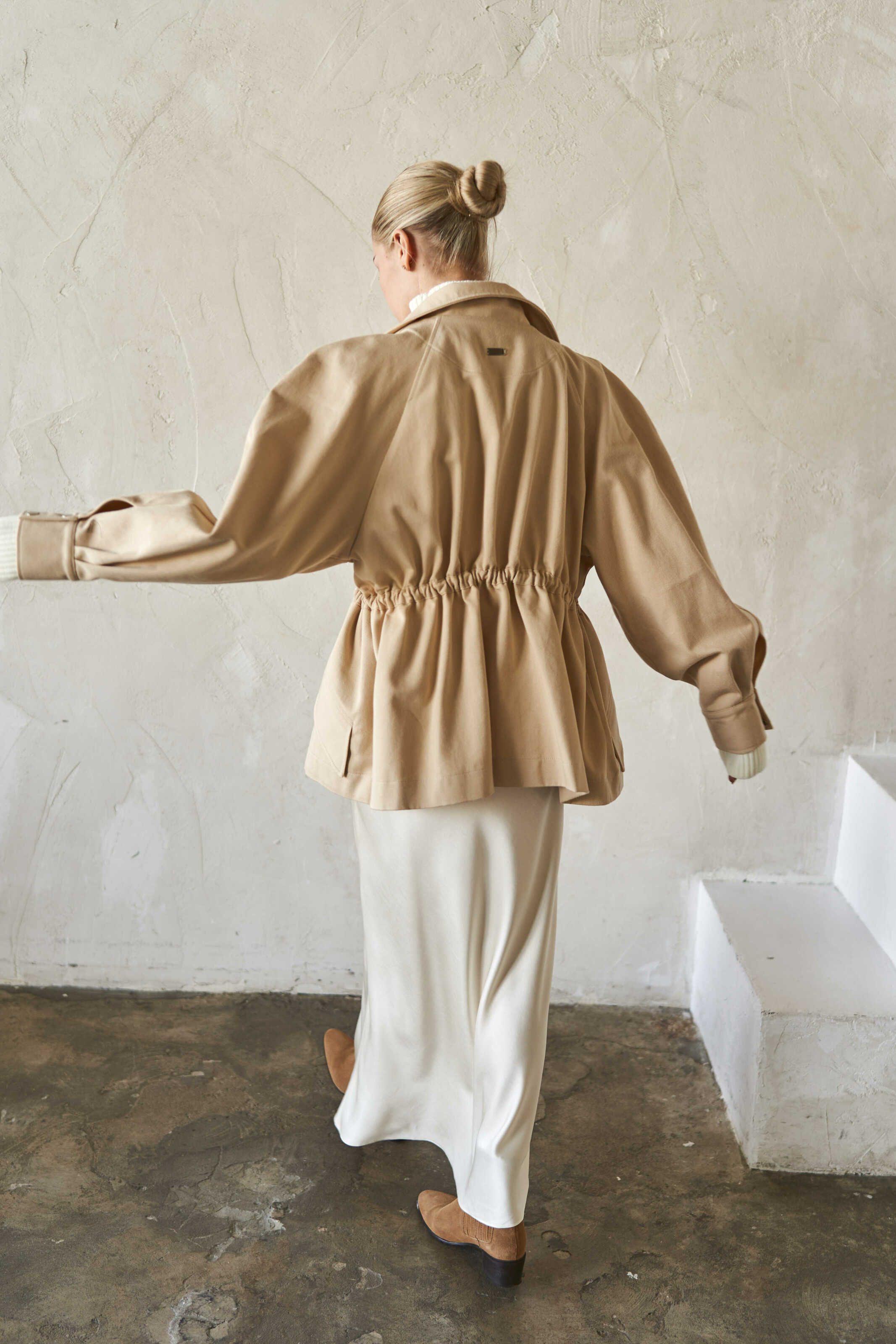 Sand Denim/Cotton Jacket