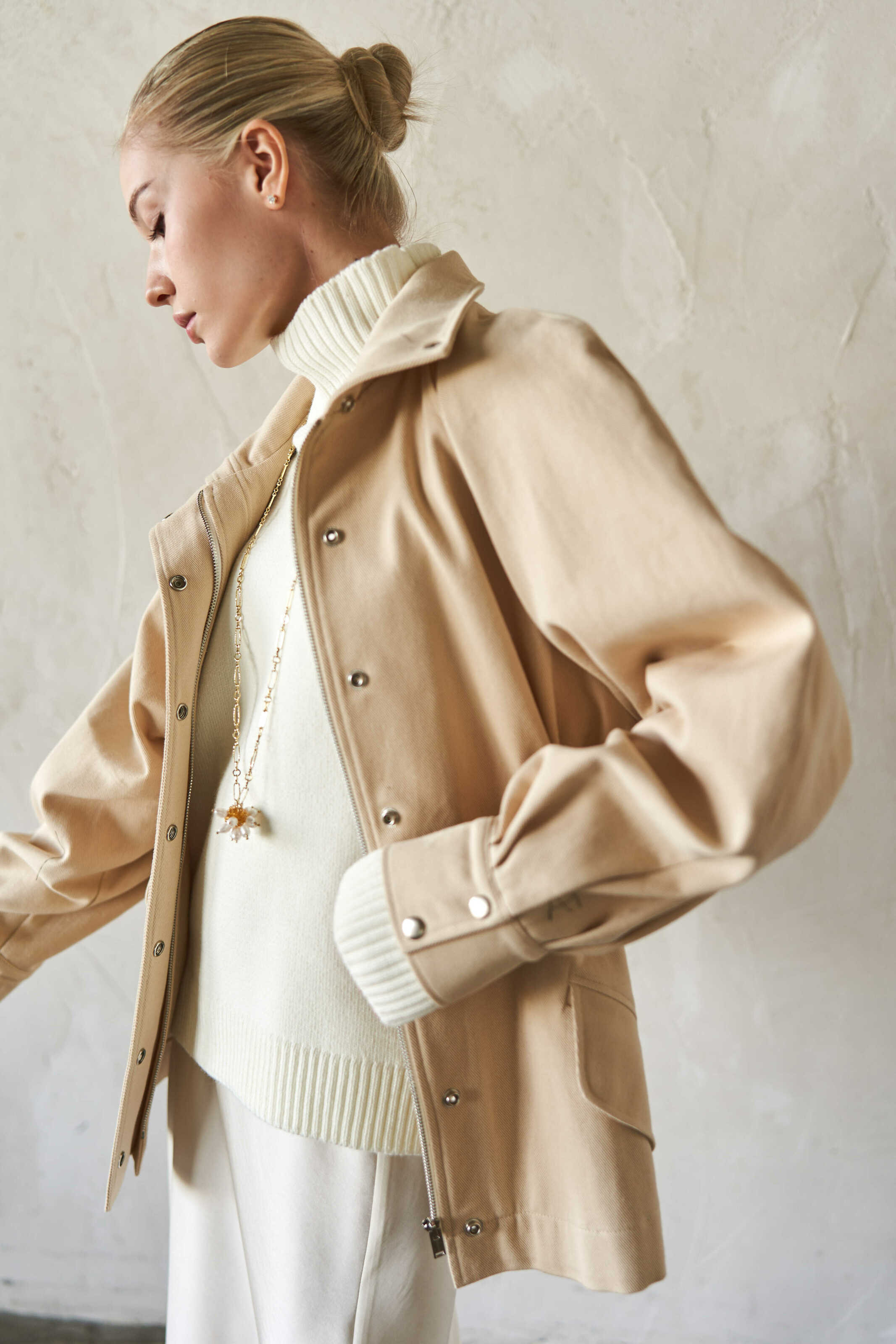 Sand Denim/Cotton Jacket