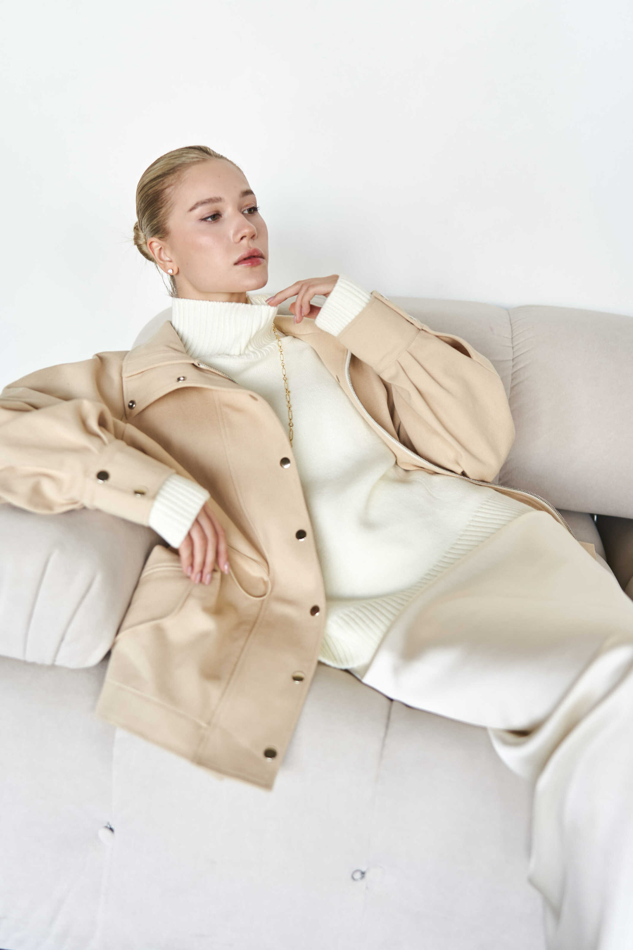 Sand Denim/Cotton Jacket