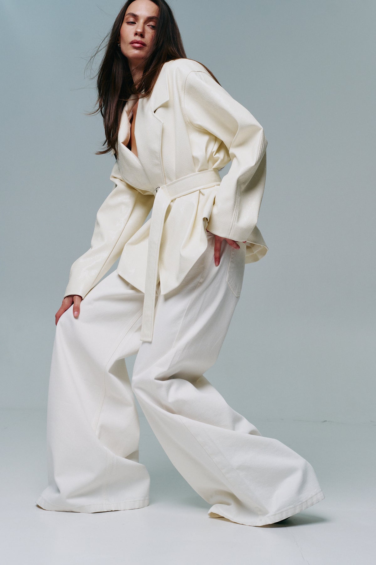 Wide-Leg Palazzo Jeans