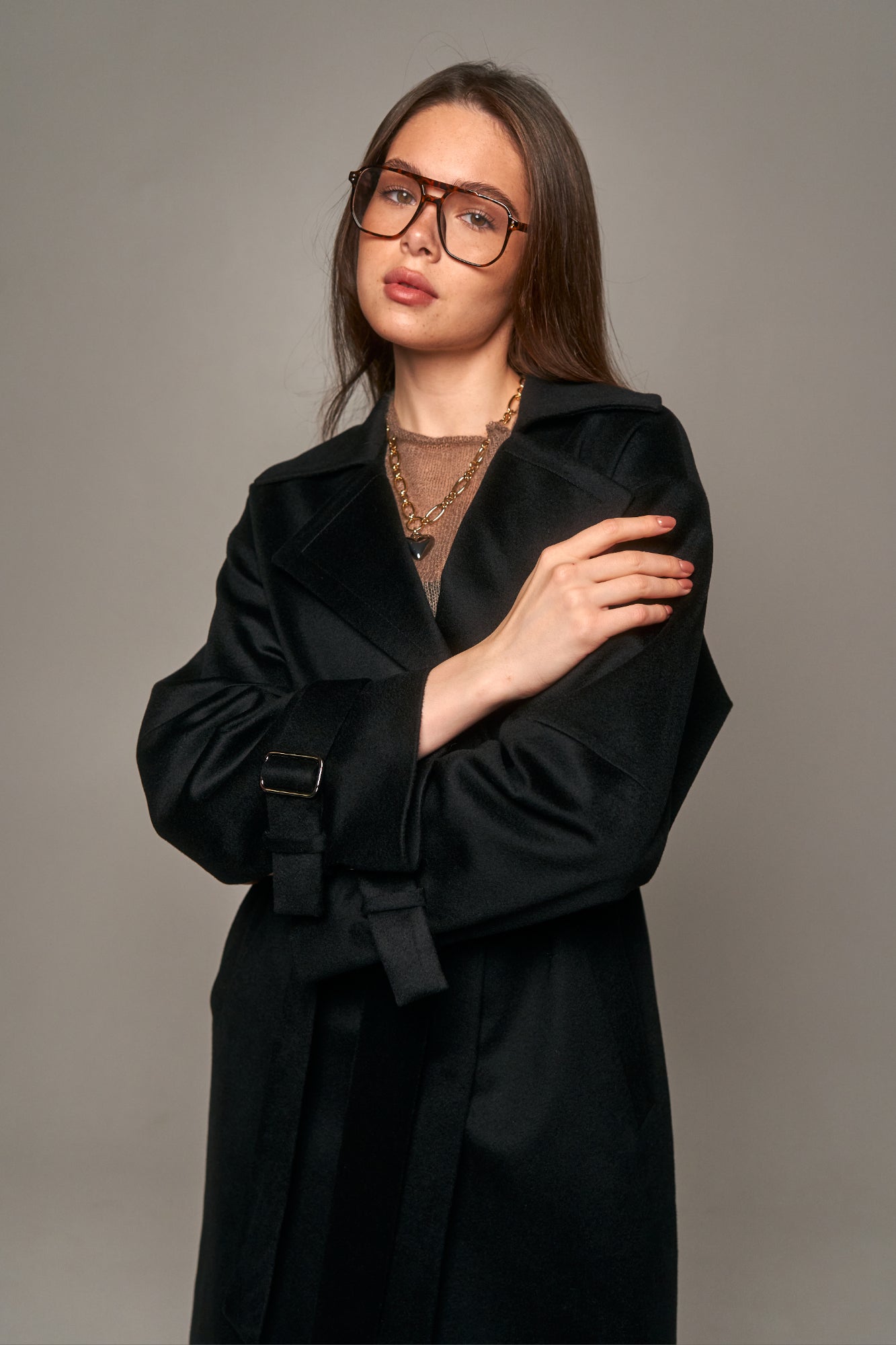 Loro Piana Cashmere Coat Black