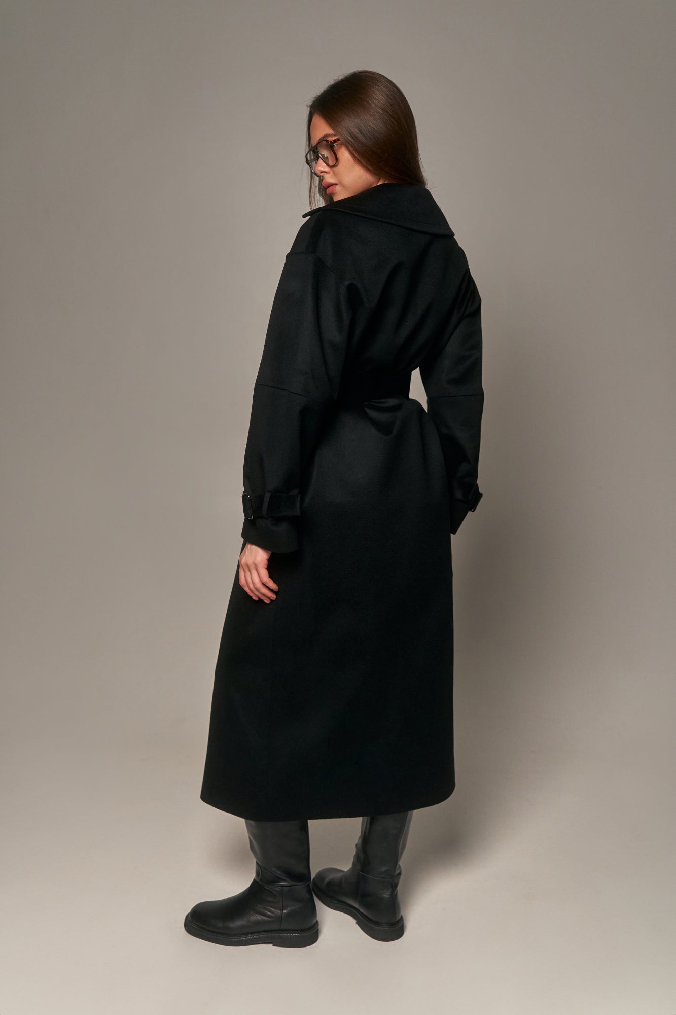 Loro Piana Cashmere Coat Black