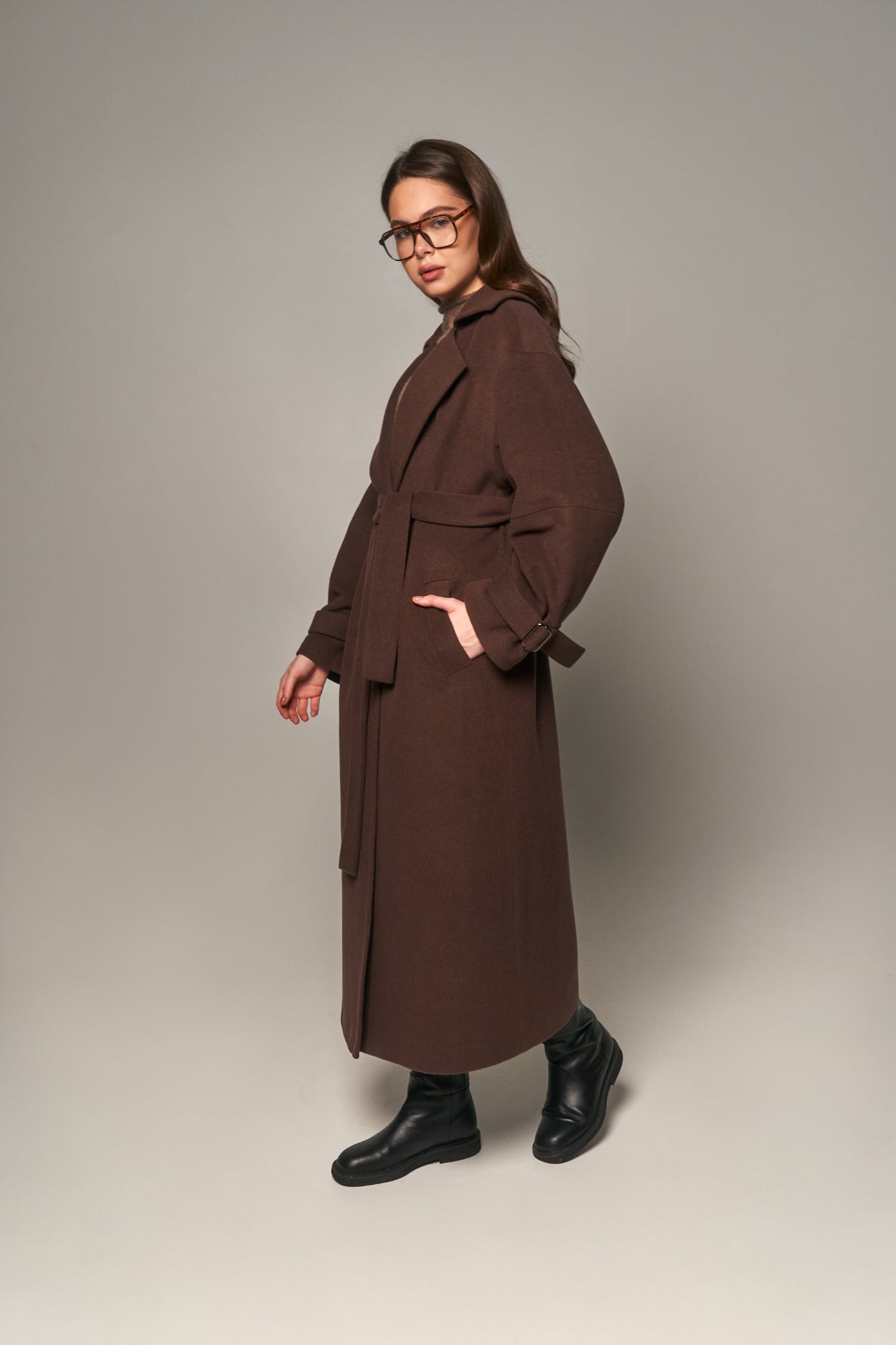 Chocolate Wool Coat