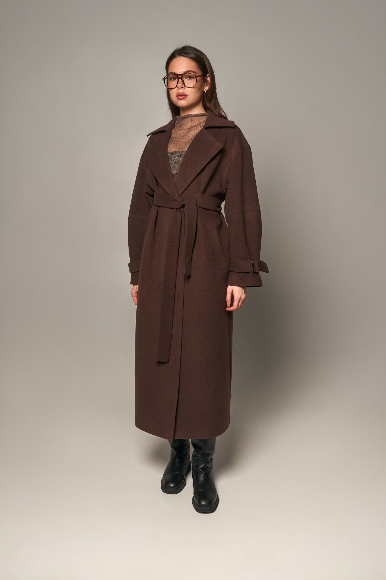 Chocolate Wool Coat