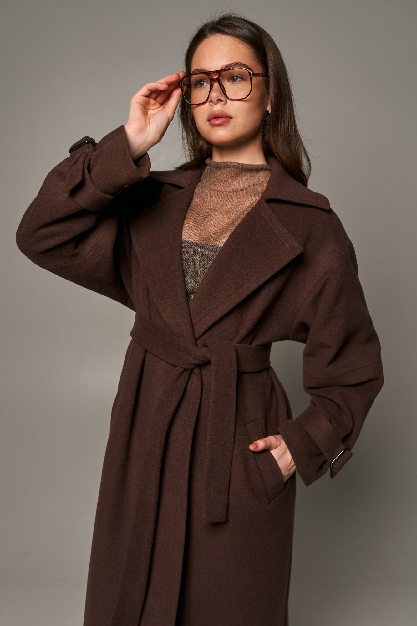 Chocolate Wool Coat