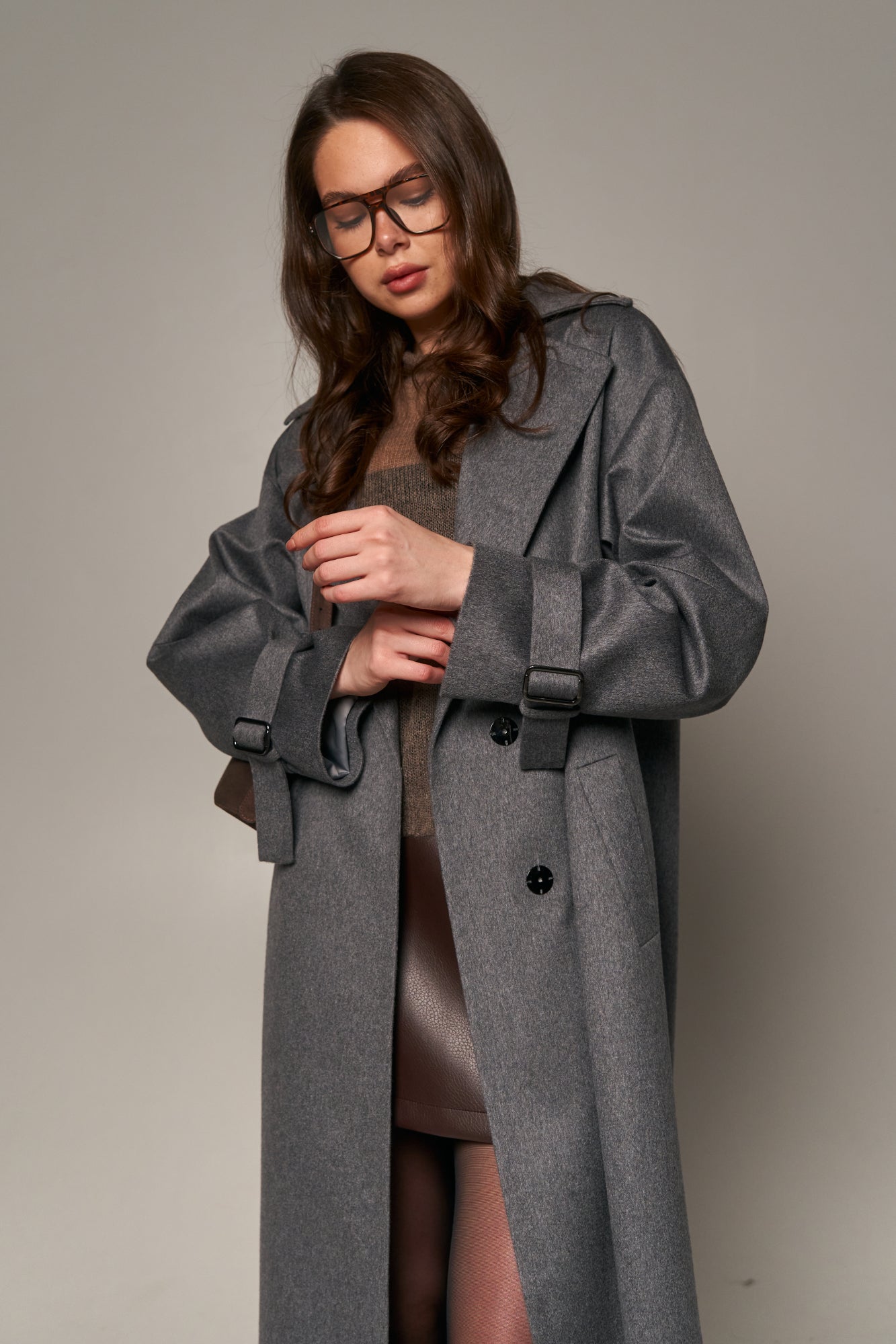 Loro Piana Cashmere Coat Gray