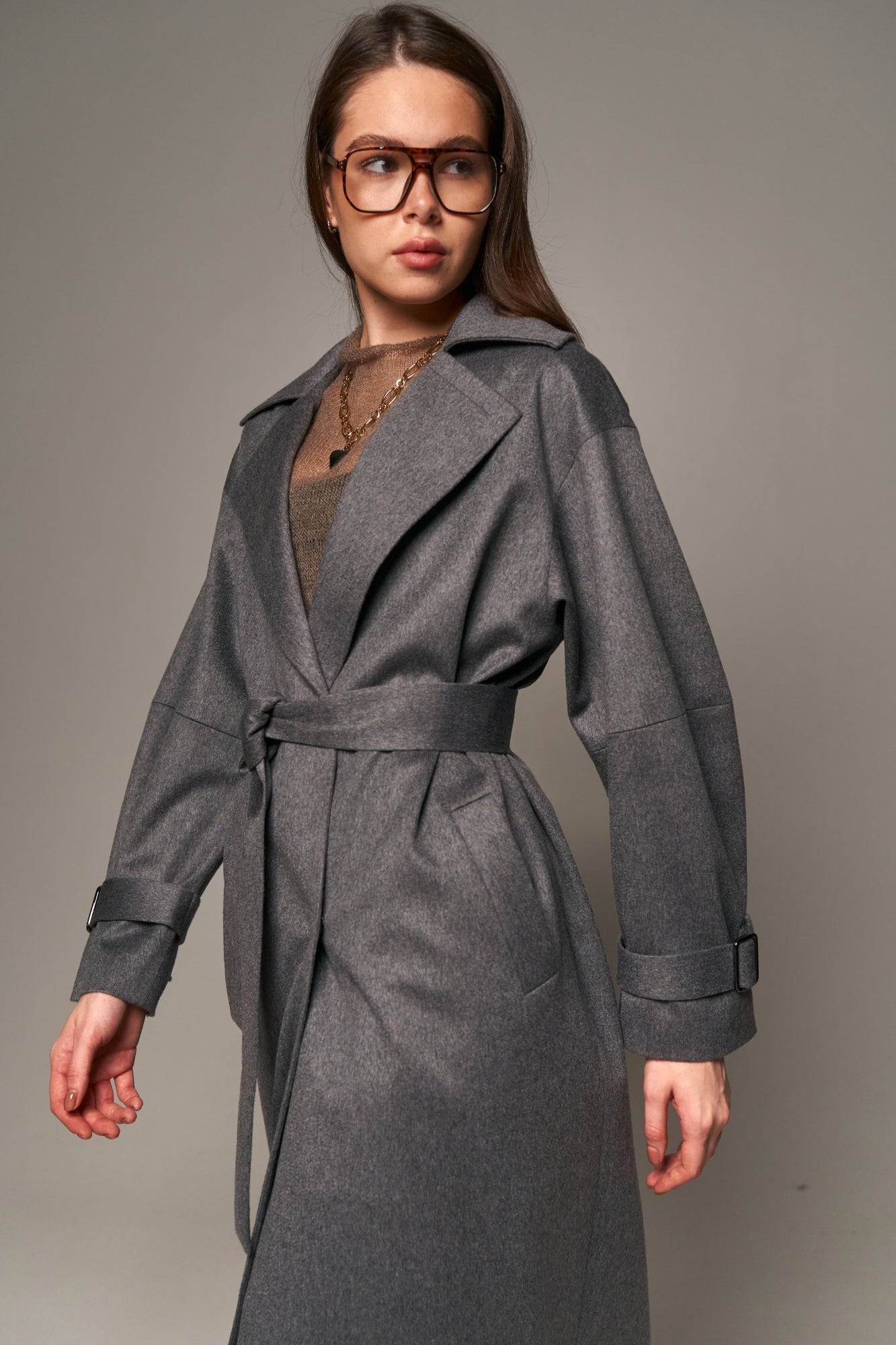 Loro Piana Cashmere Coat Gray