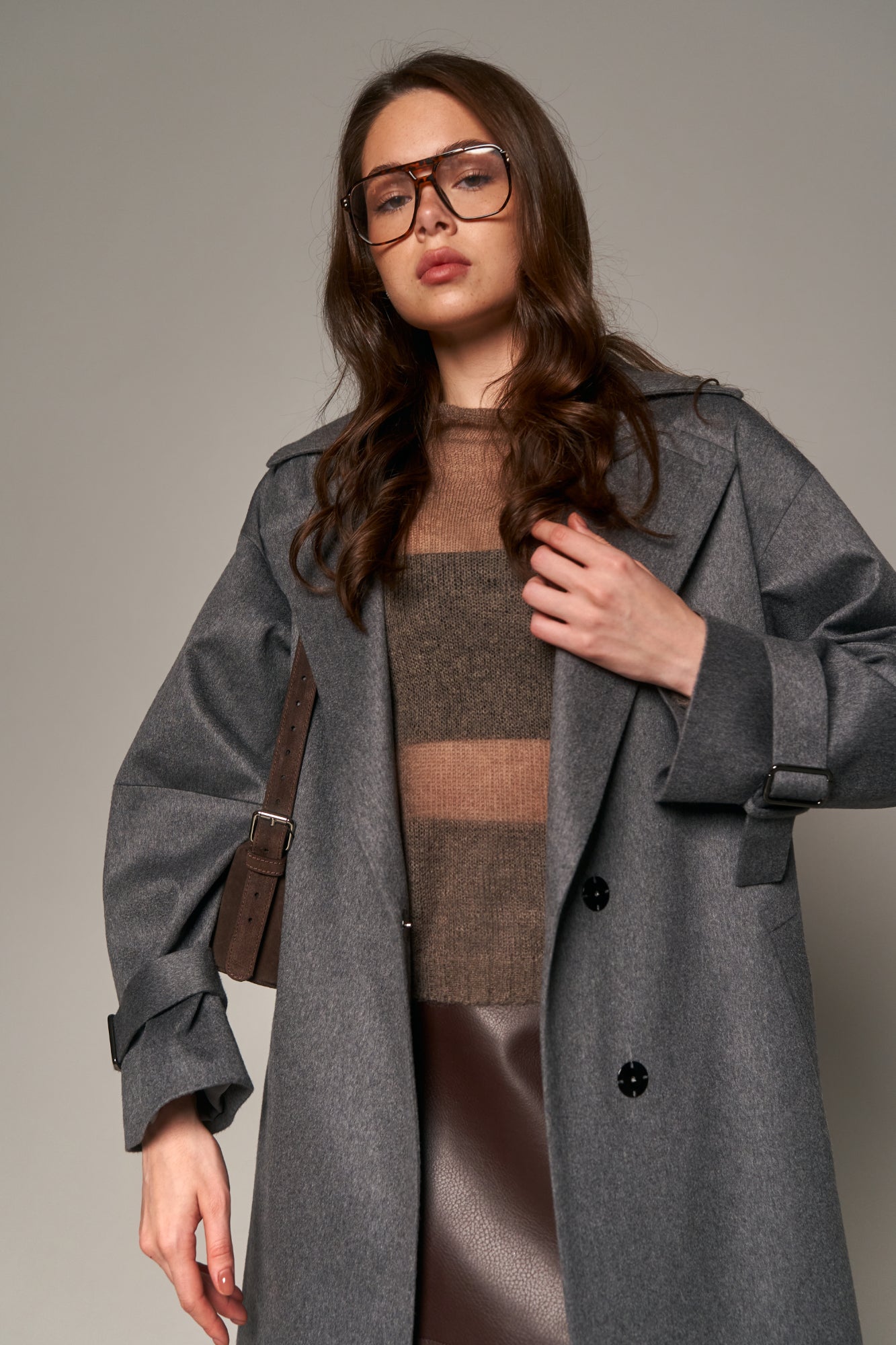 Loro Piana Cashmere Coat Gray