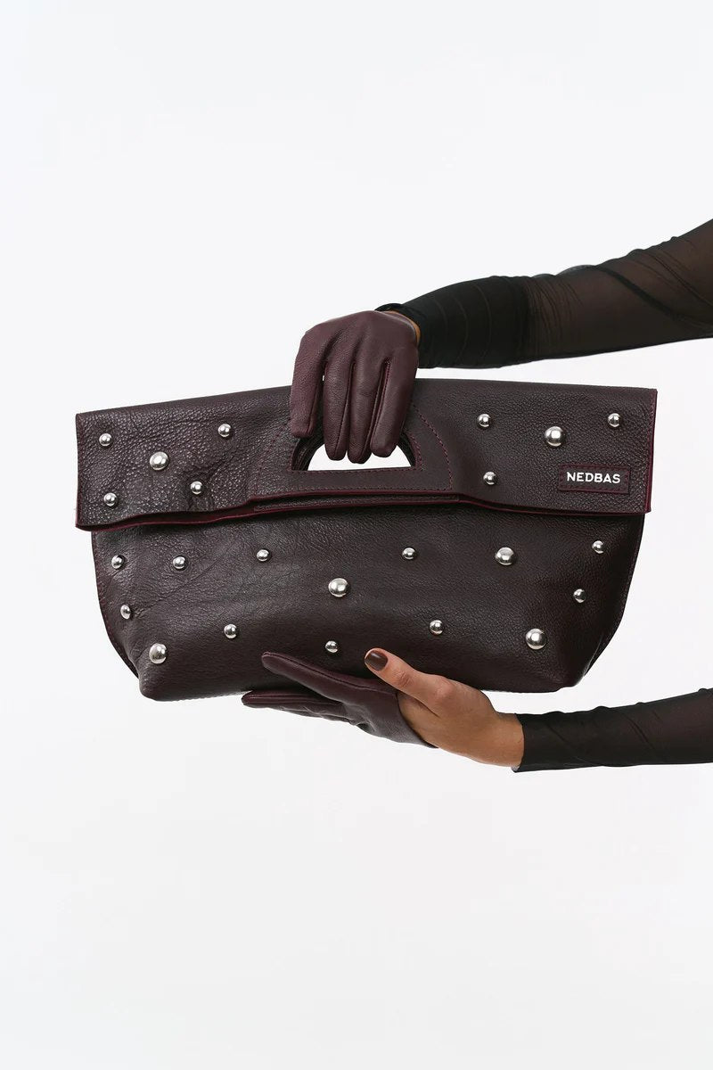 Шкіряна сумка RIGNON MINI з металевими півсферами