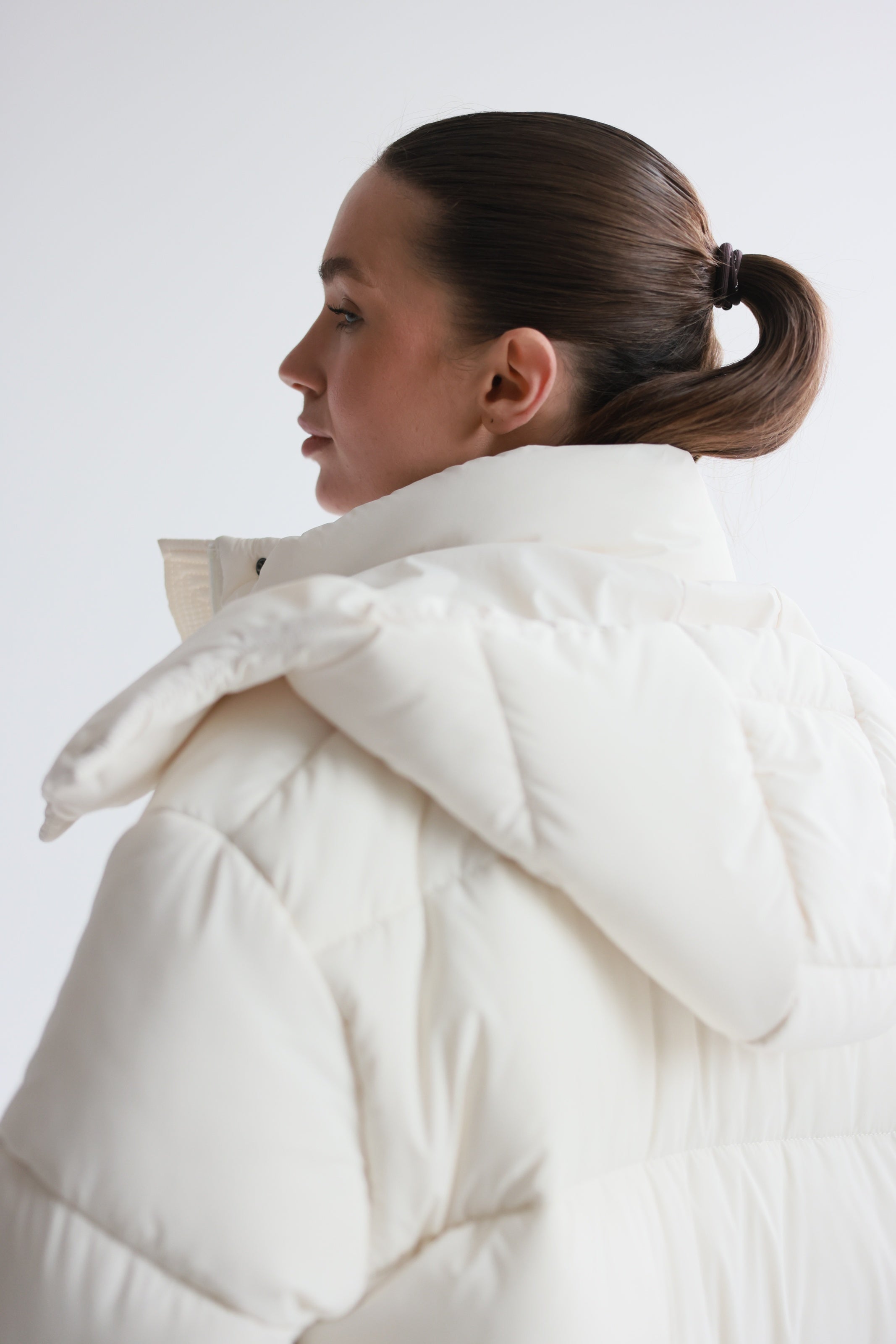 Oversized Maxi Puffer Jacket White