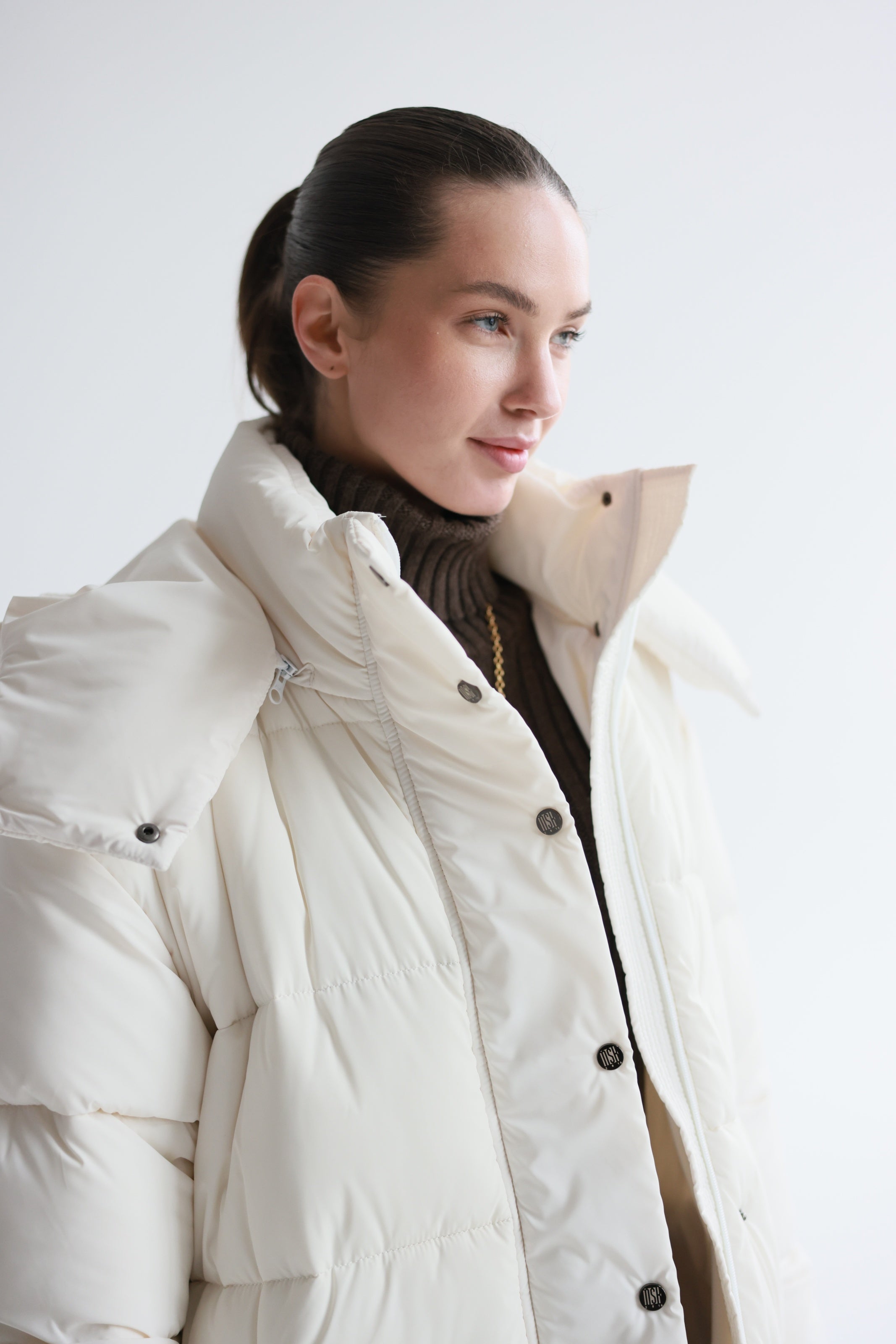 Oversized Maxi Puffer Jacket White