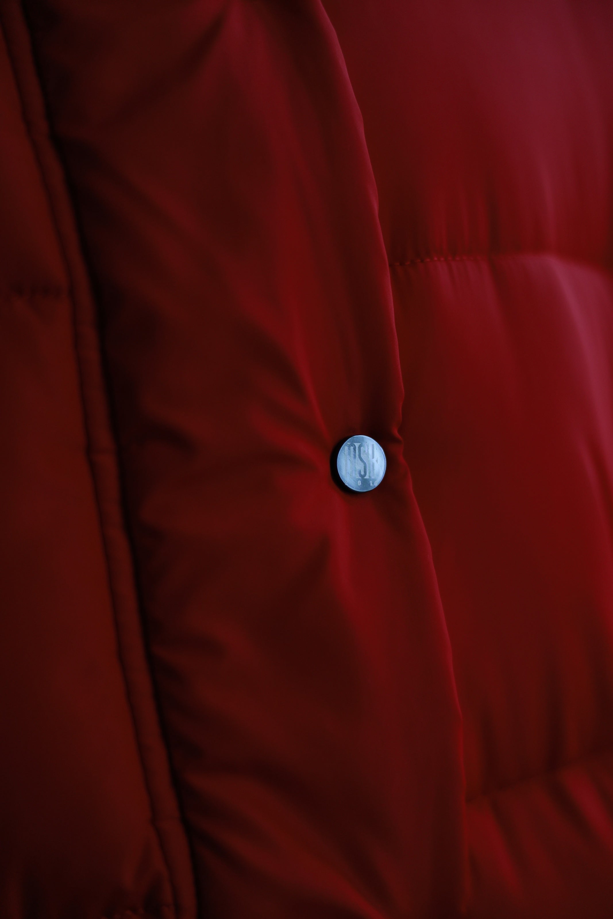 Oversized Maxi Puffer Jacket Red