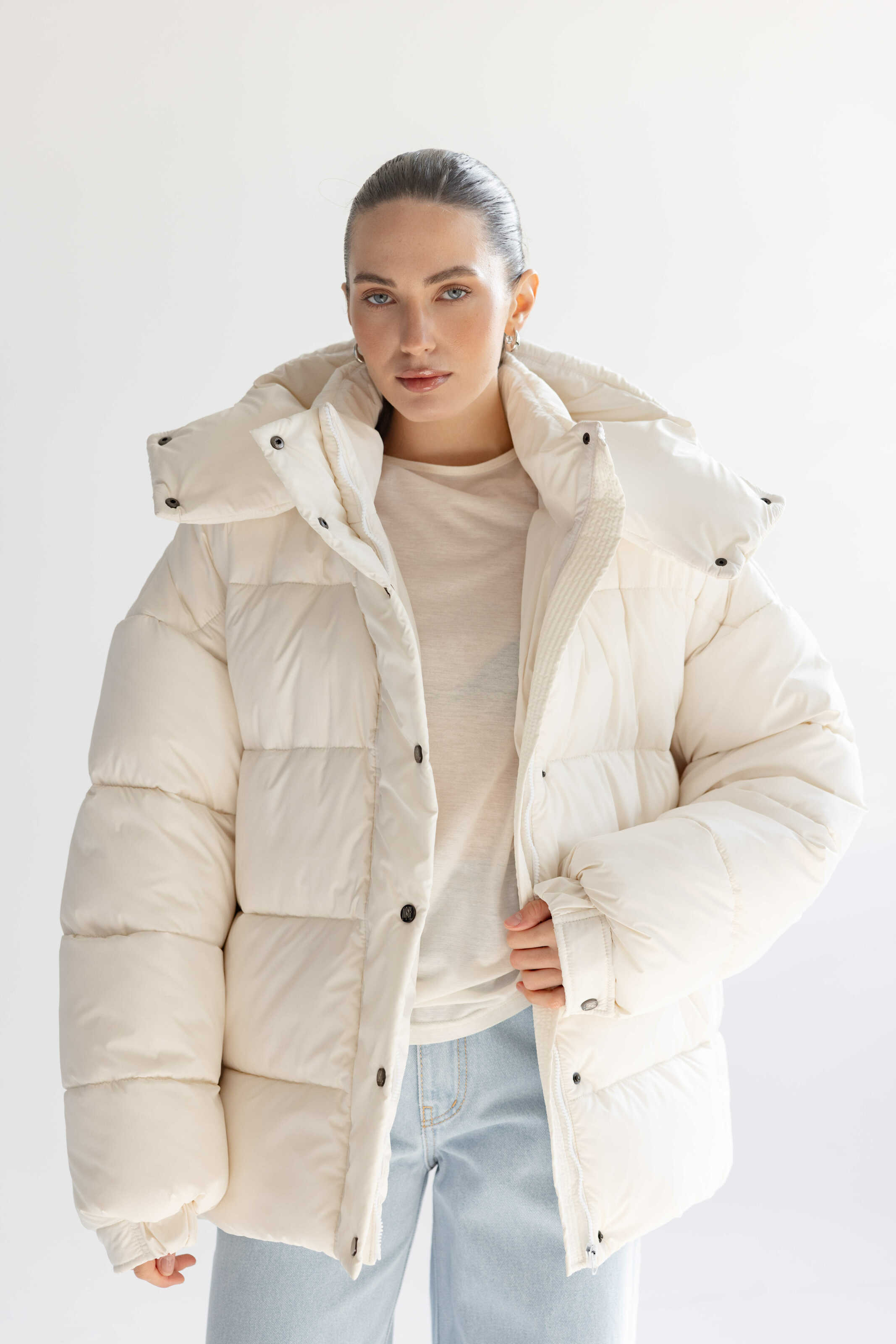 Oversized Puffer Jacket White