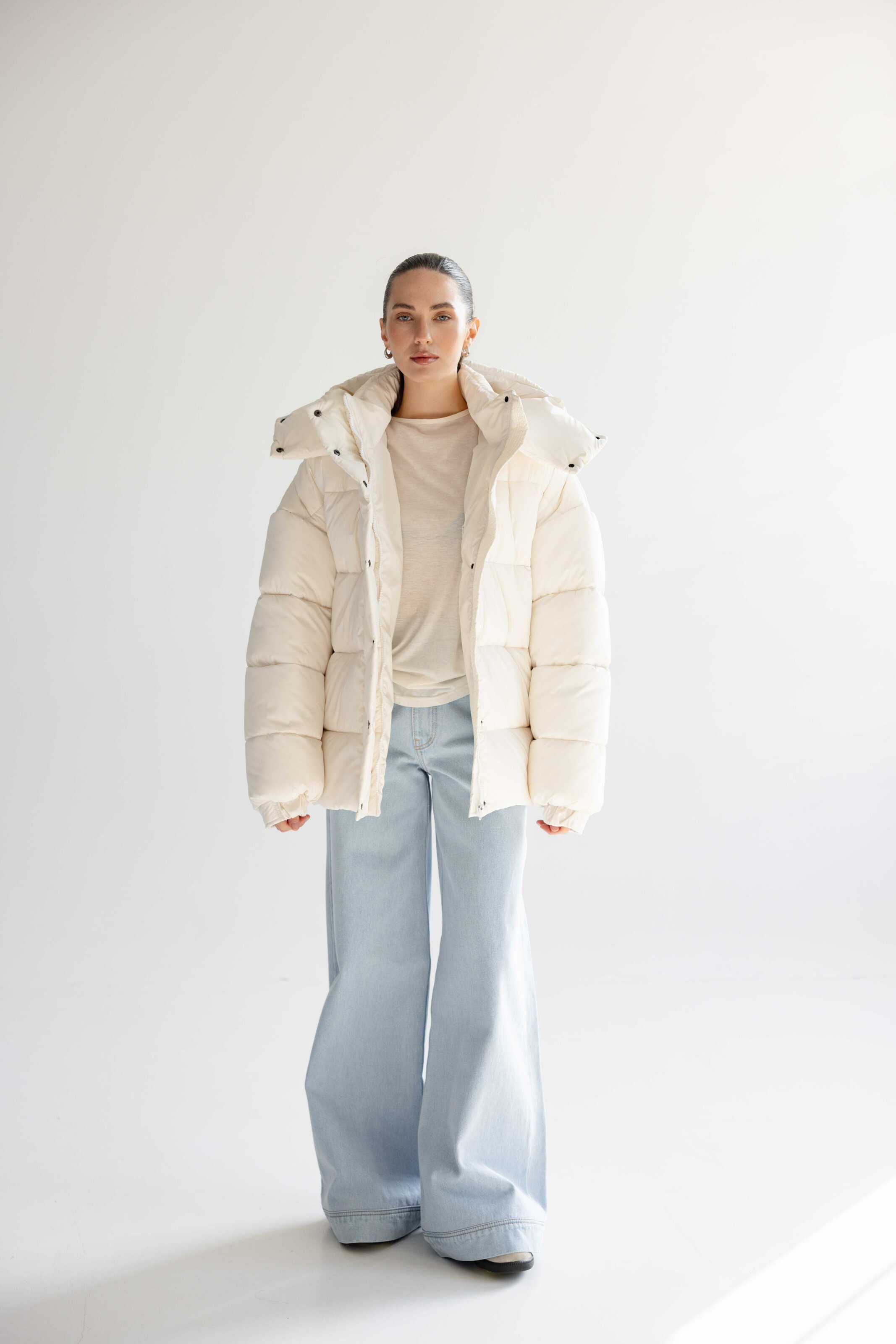 Oversized Puffer Jacket White