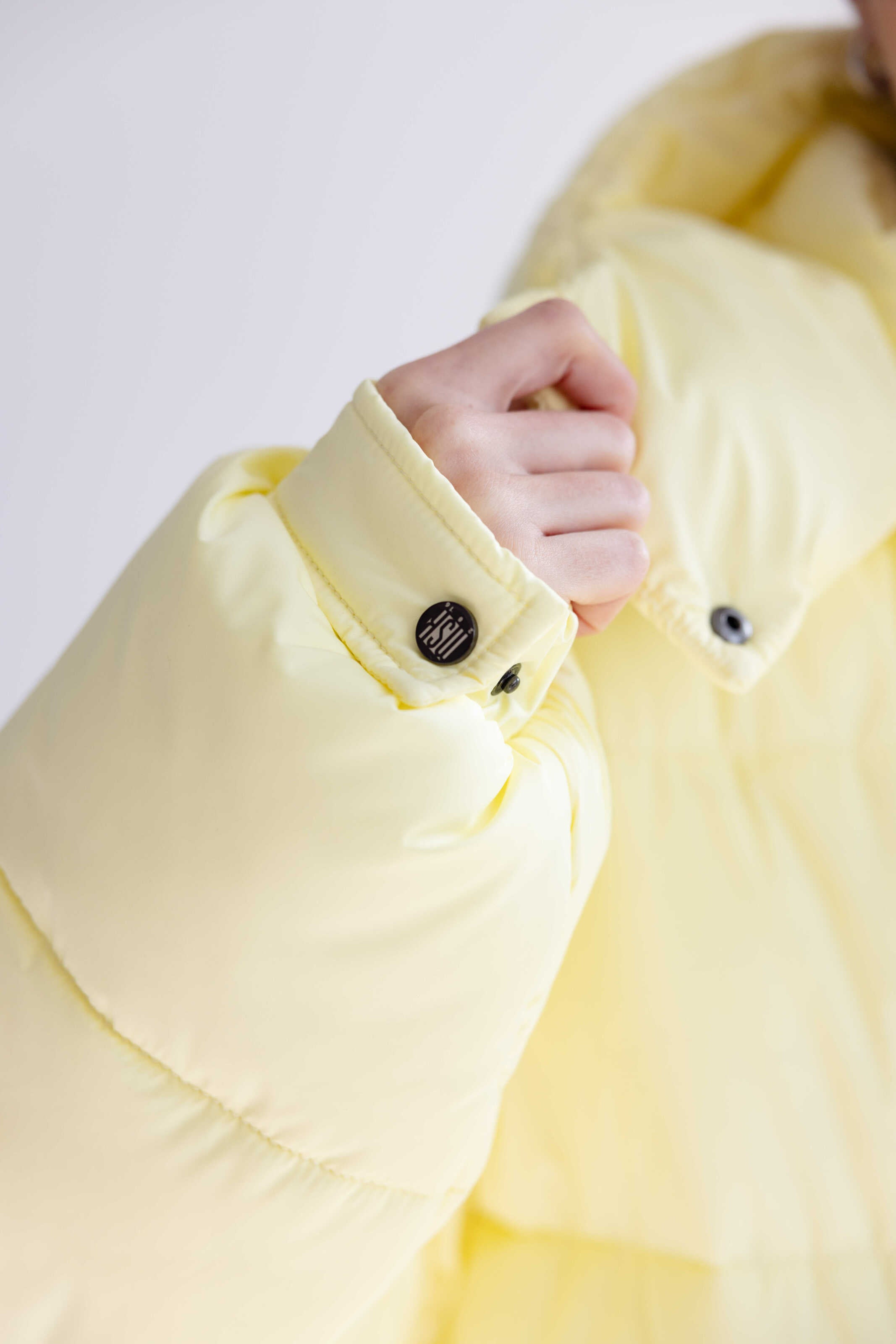 Oversized Puffer Jacket Yellow