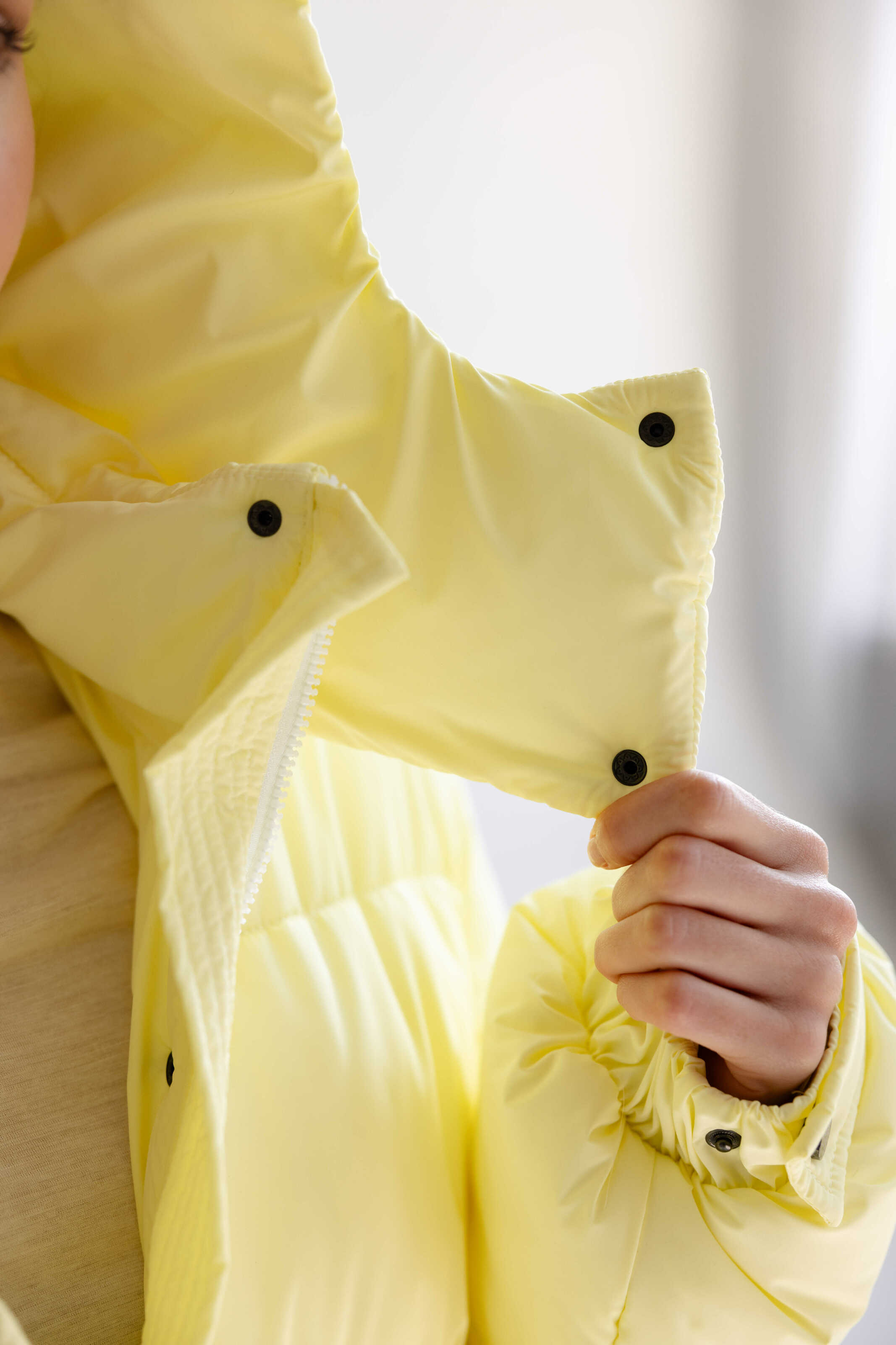 Oversized Puffer Jacket Yellow