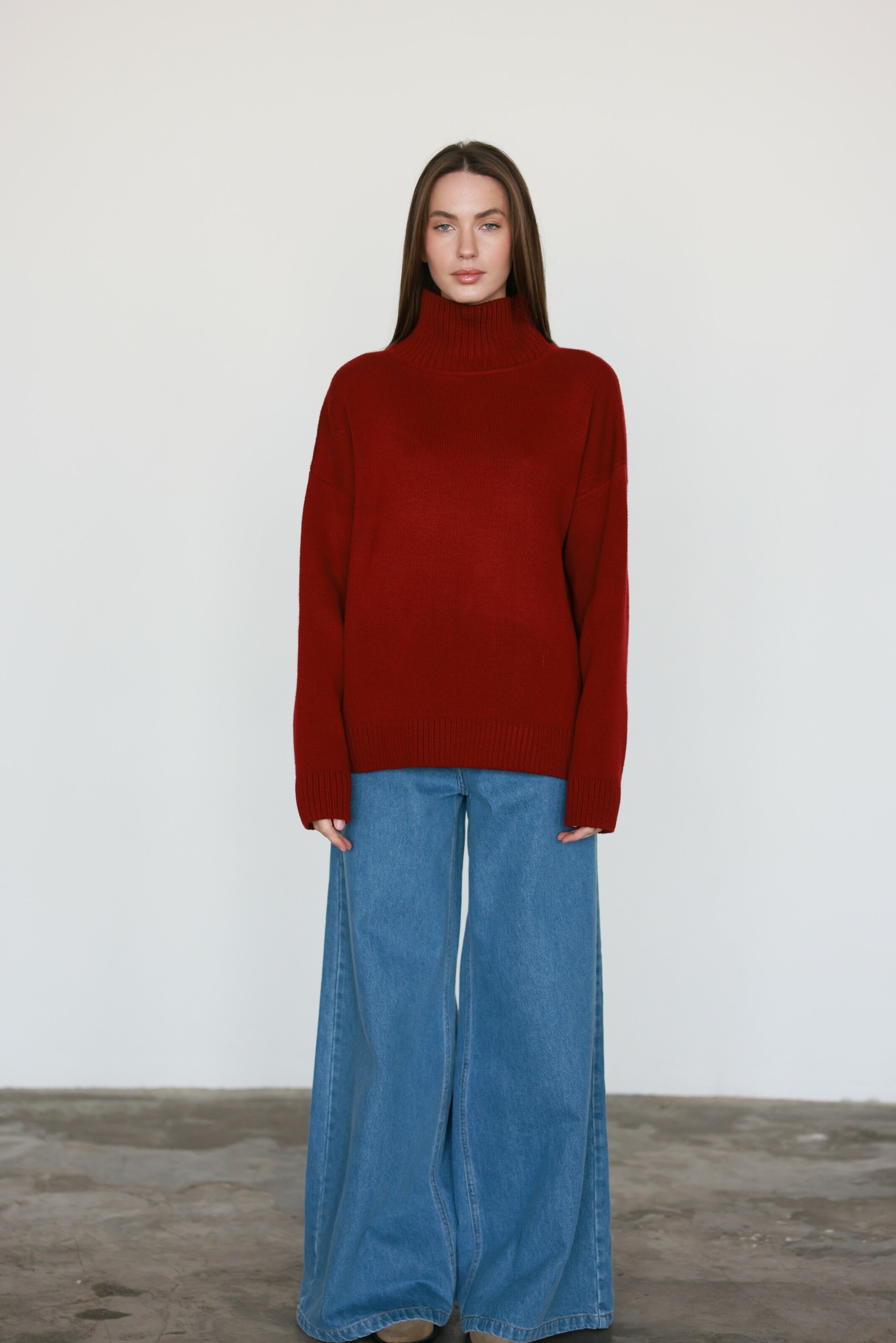 Merino Sweater Burgundy