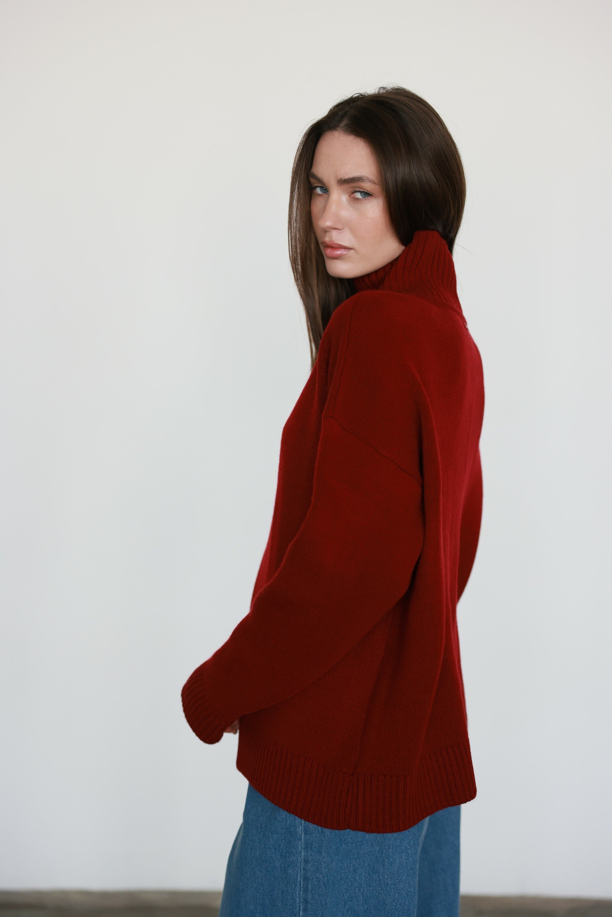 Merino Sweater Burgundy