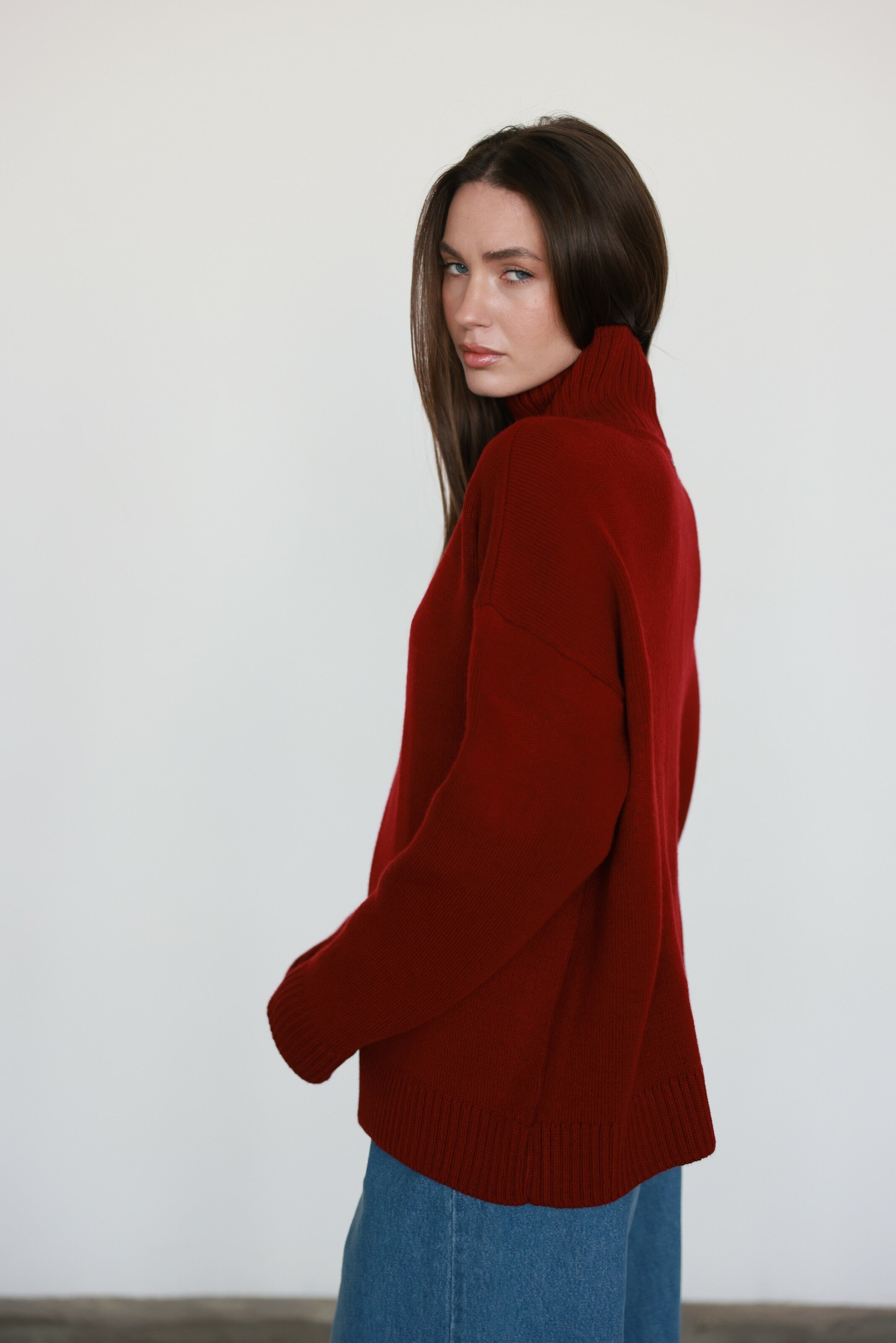 Merino Sweater Burgundy