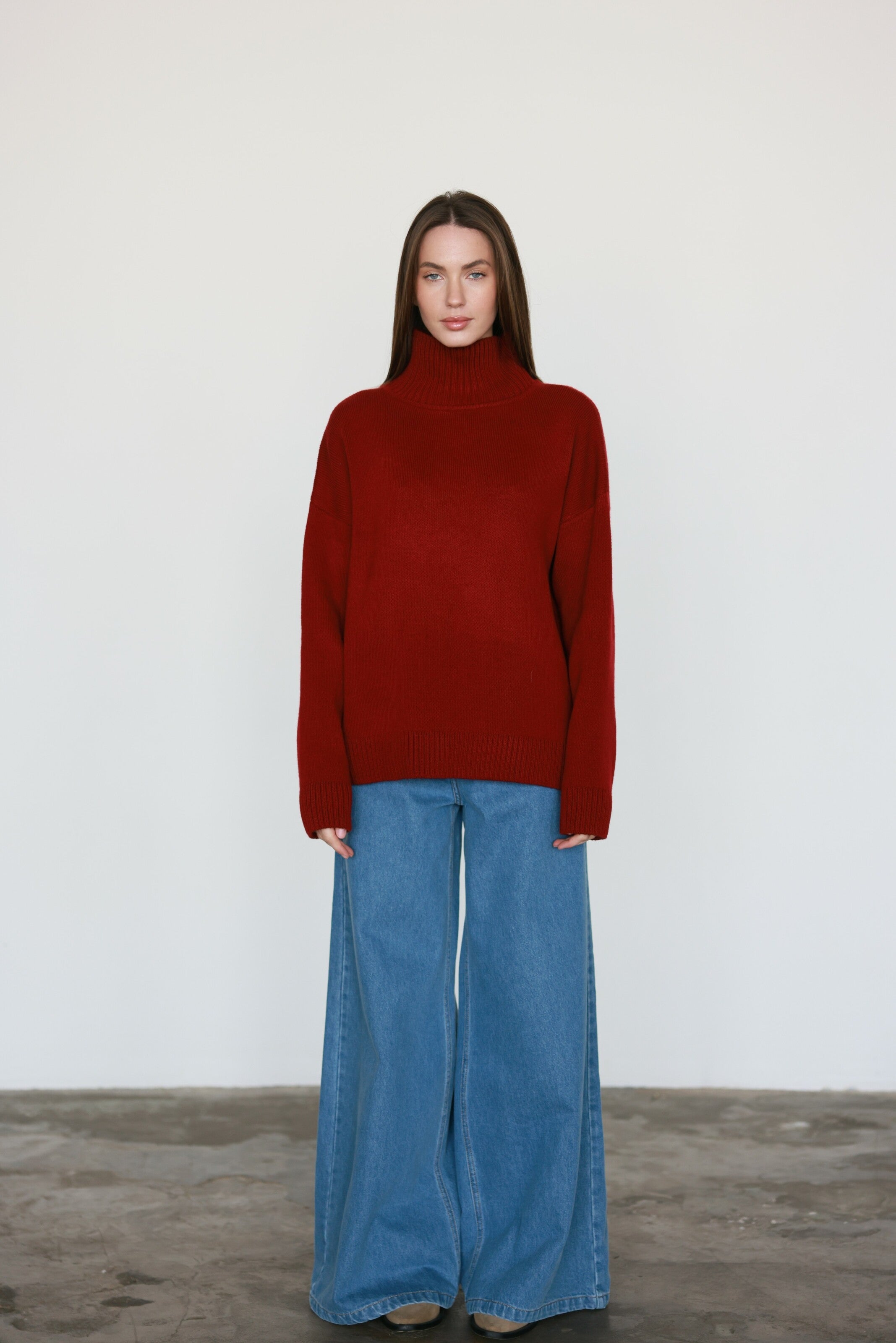 Merino Sweater Burgundy
