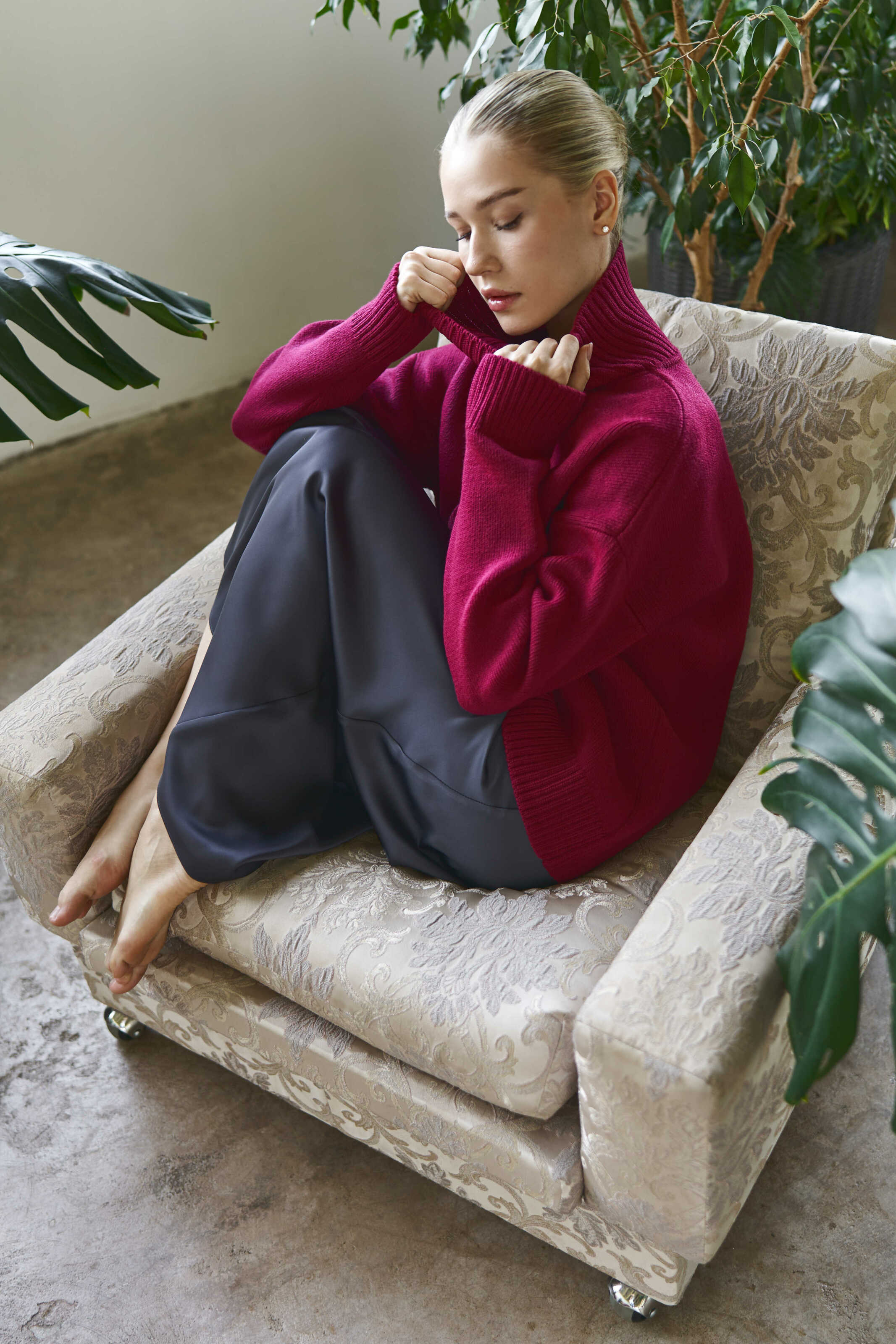 Merino Sweater Fuchsia