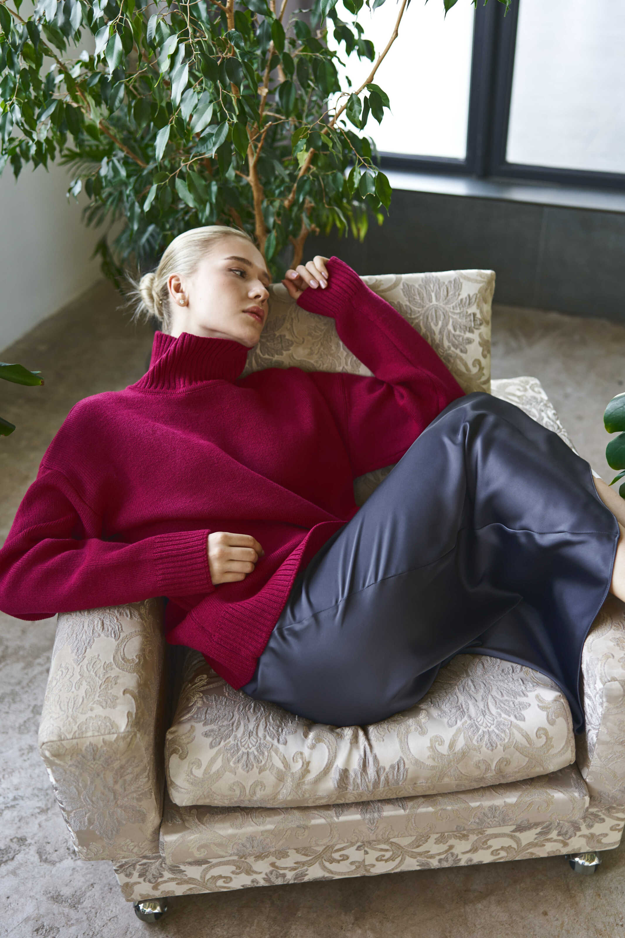 Merino Sweater Fuchsia