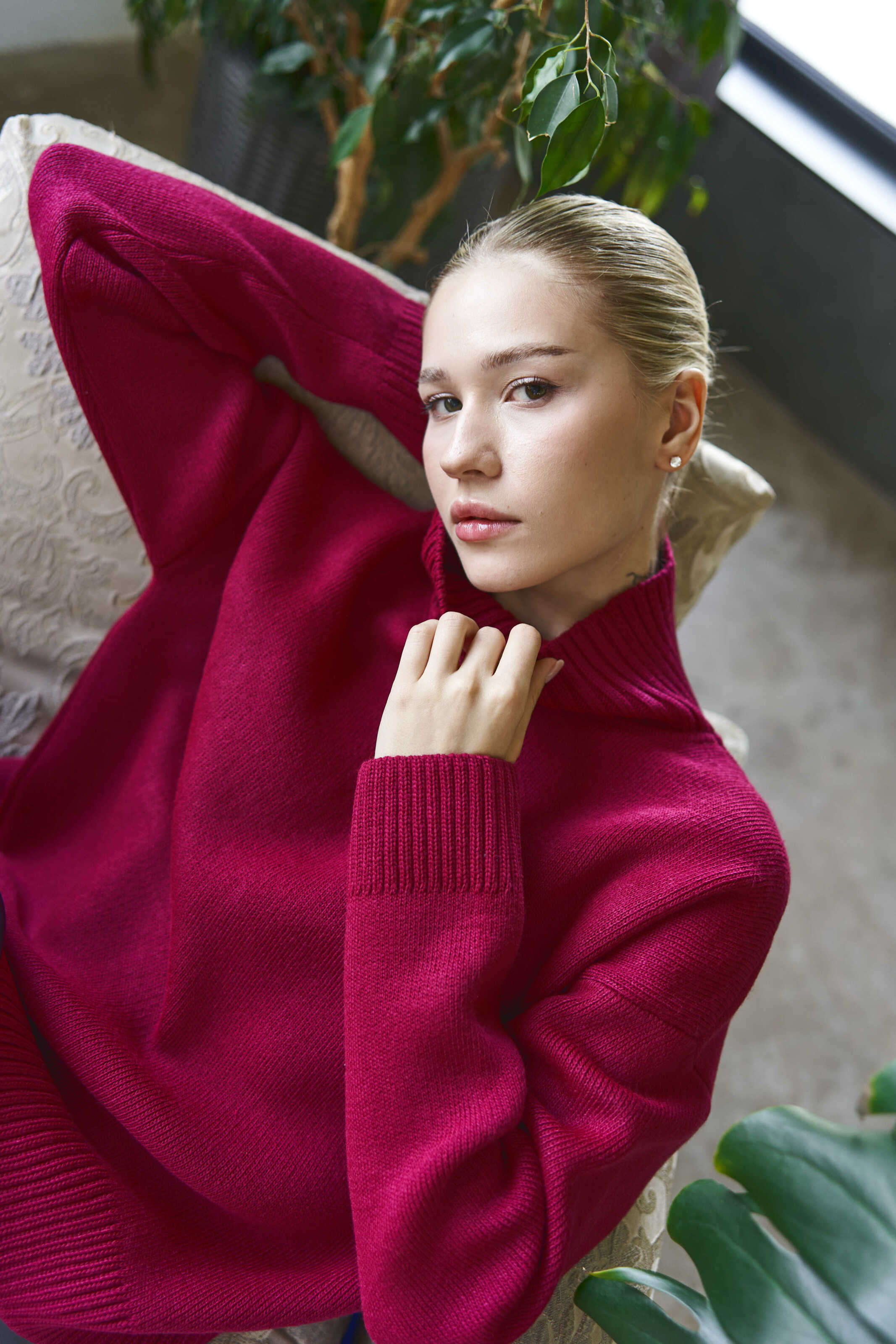 Merino Sweater Fuchsia