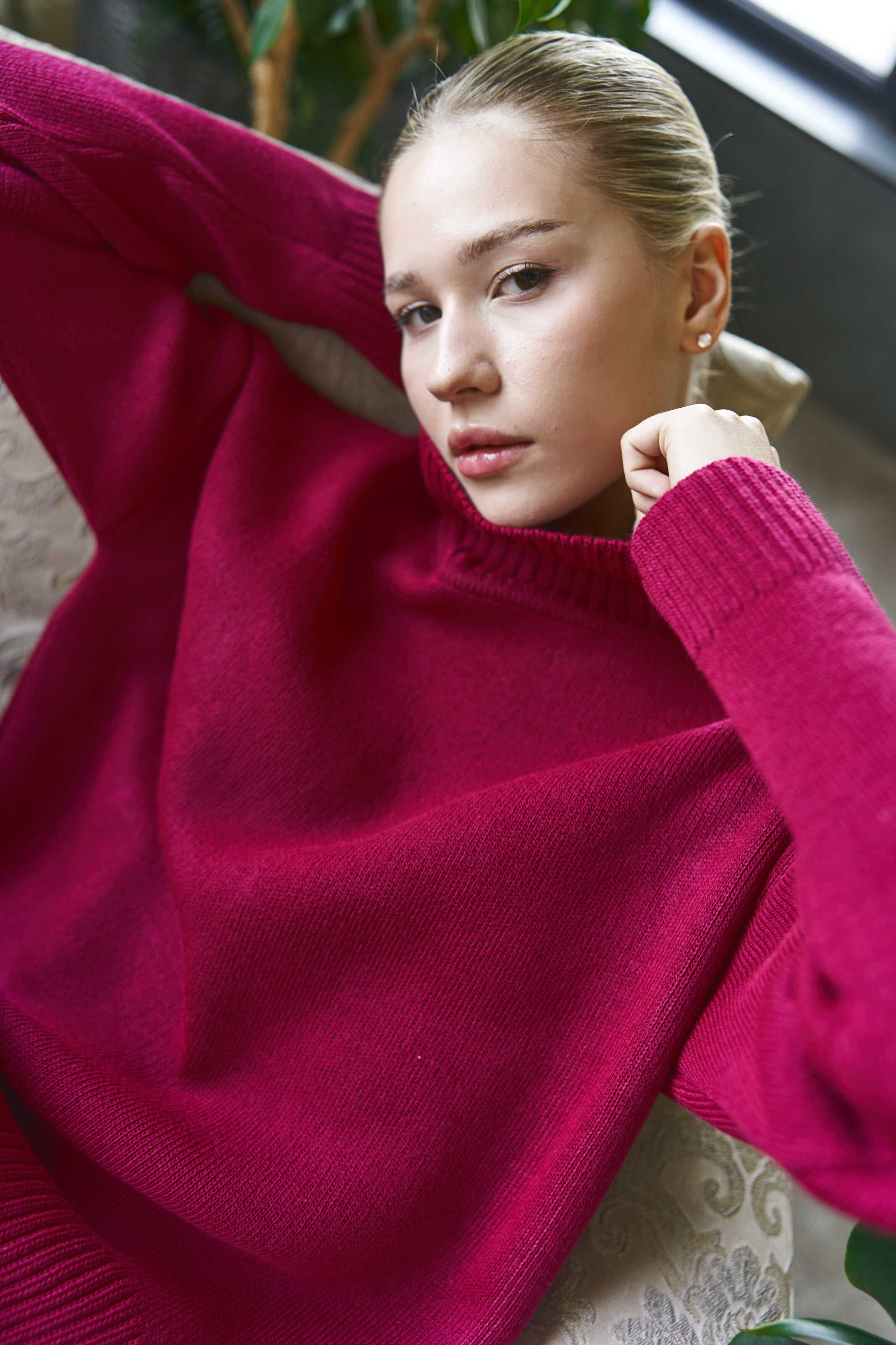 Merino Sweater Fuchsia