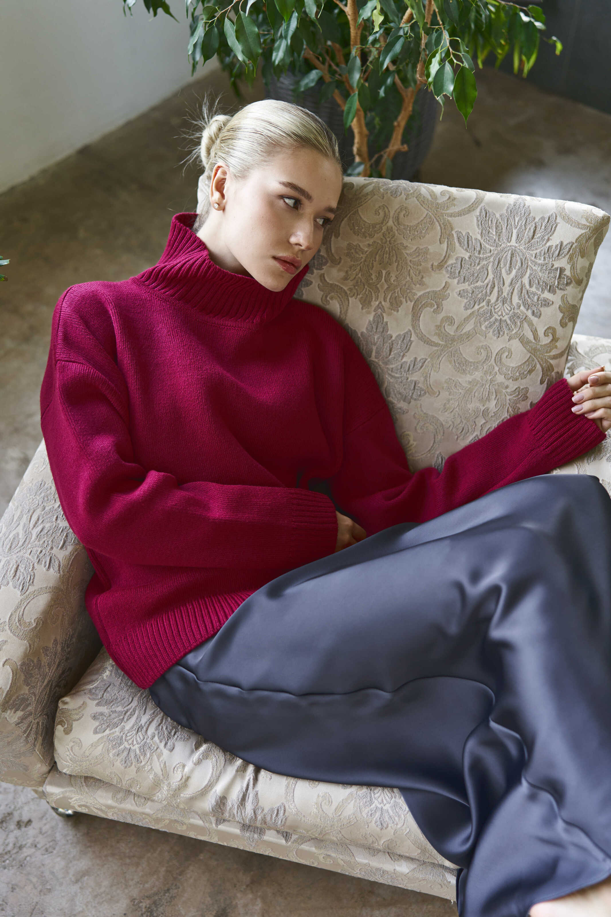 Merino Sweater Fuchsia