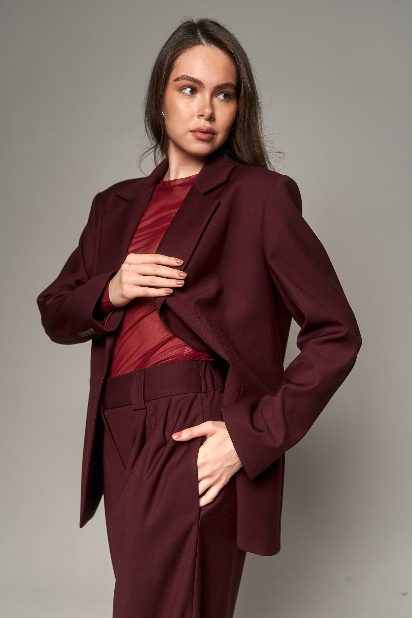 Suiting Jacket Marsala