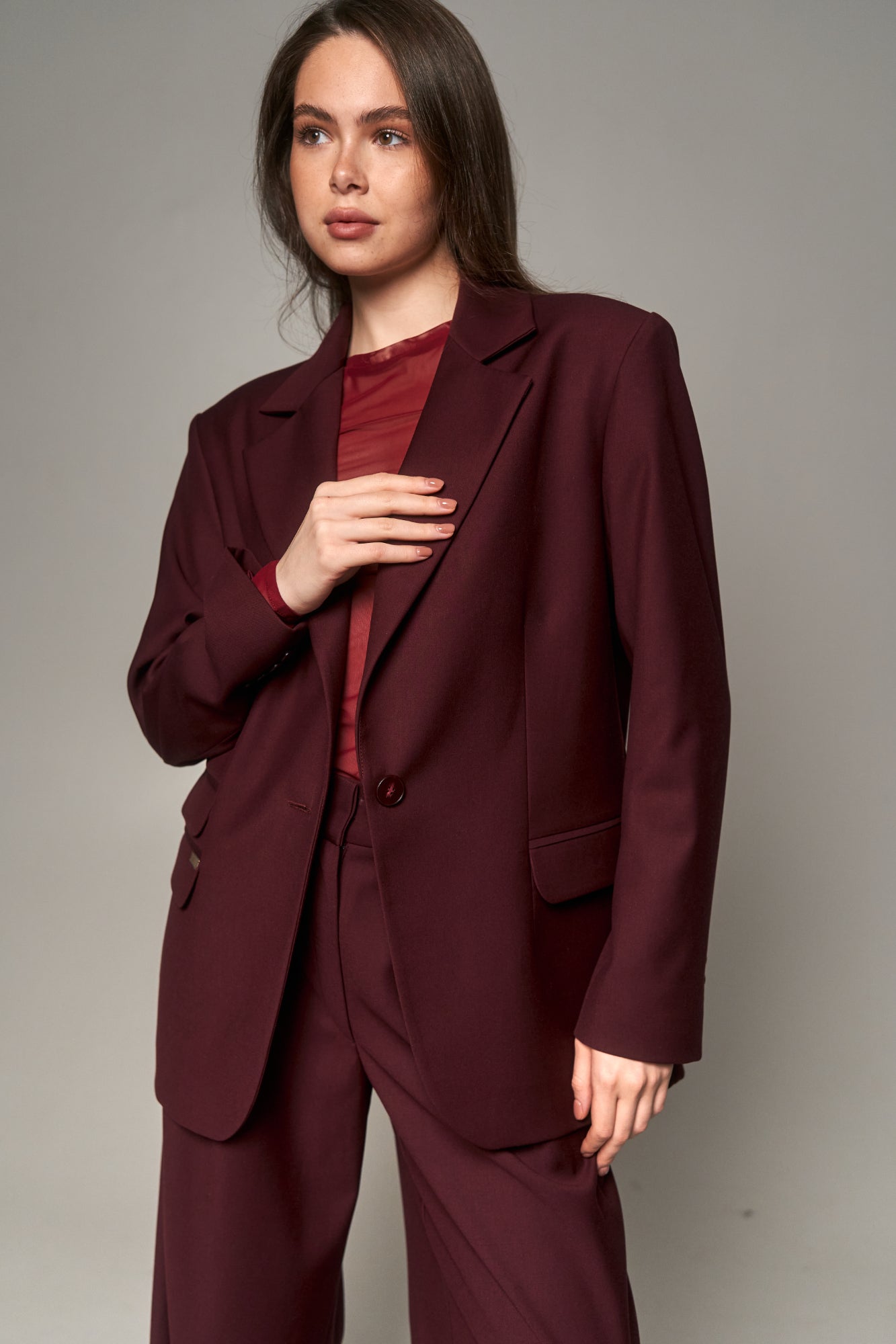 Suiting Jacket Marsala