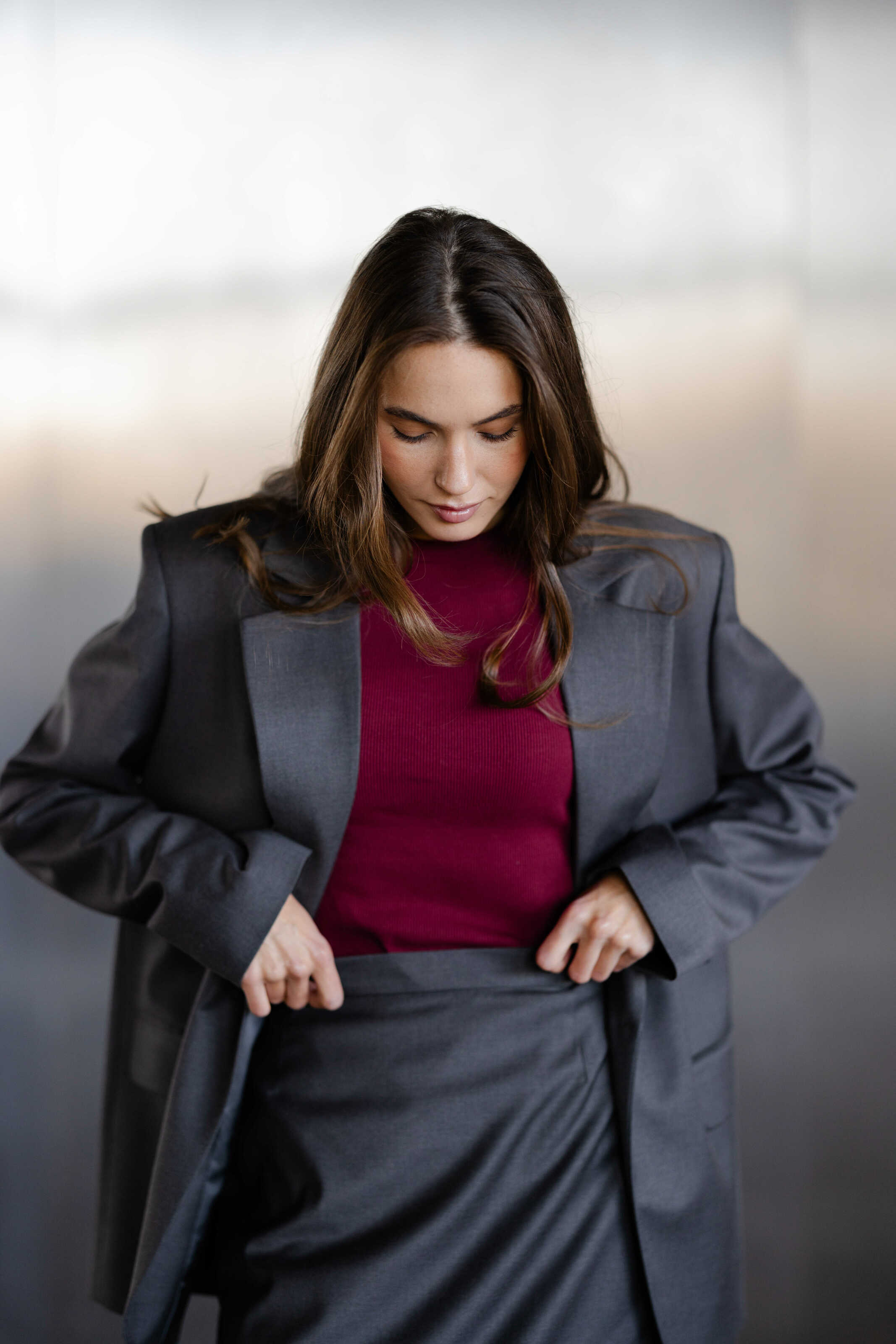 Suit Fabric Jacket Gray