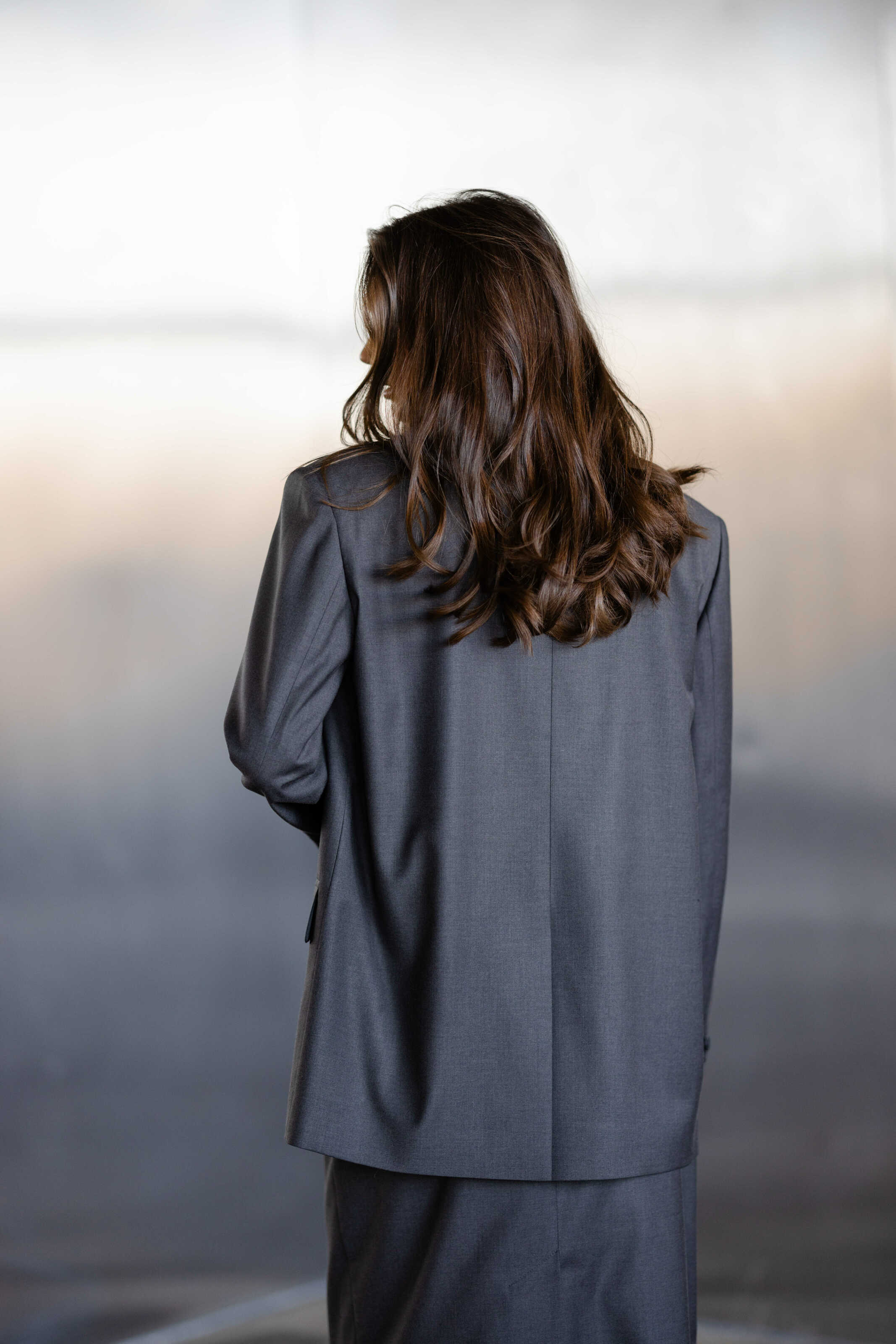 Suit Fabric Jacket Gray