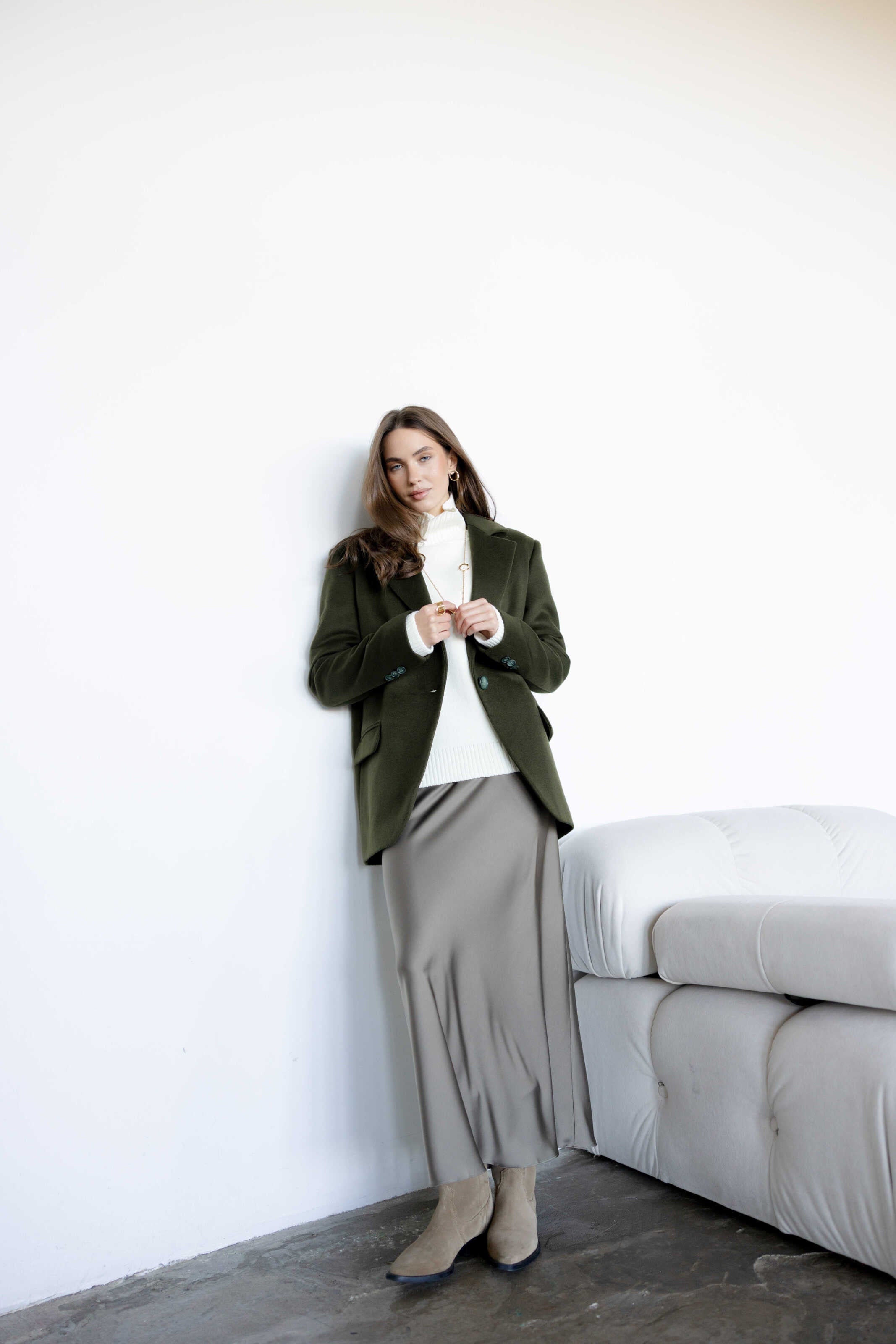 Green Cashmere Jacket