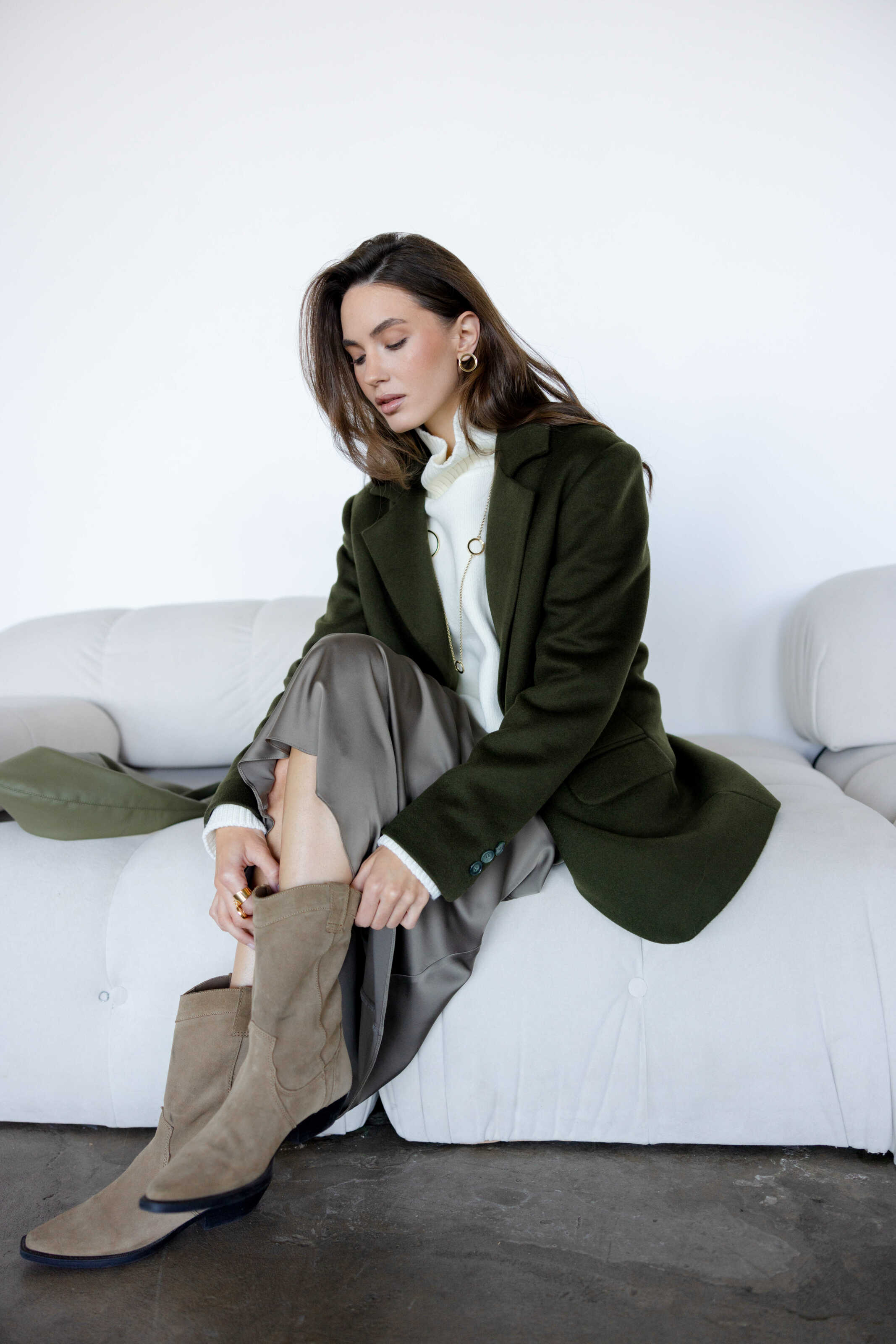 Green Cashmere Jacket