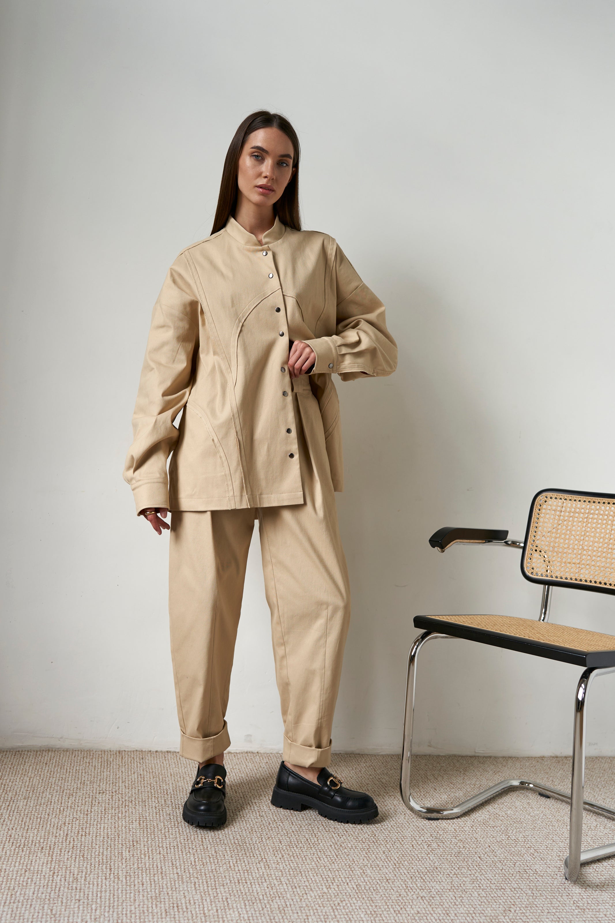 Banana pants cotton Sand