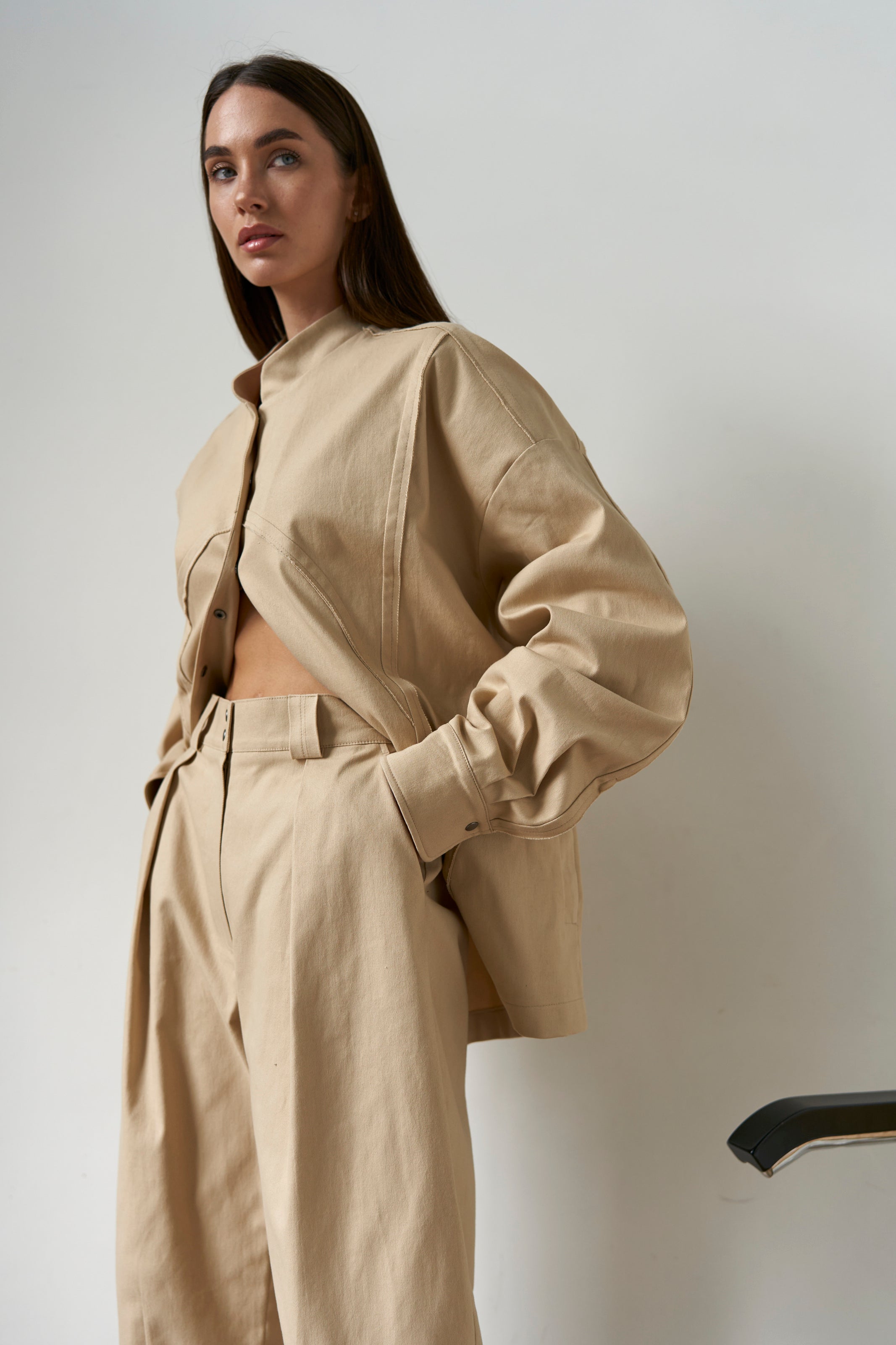 Banana pants cotton Sand