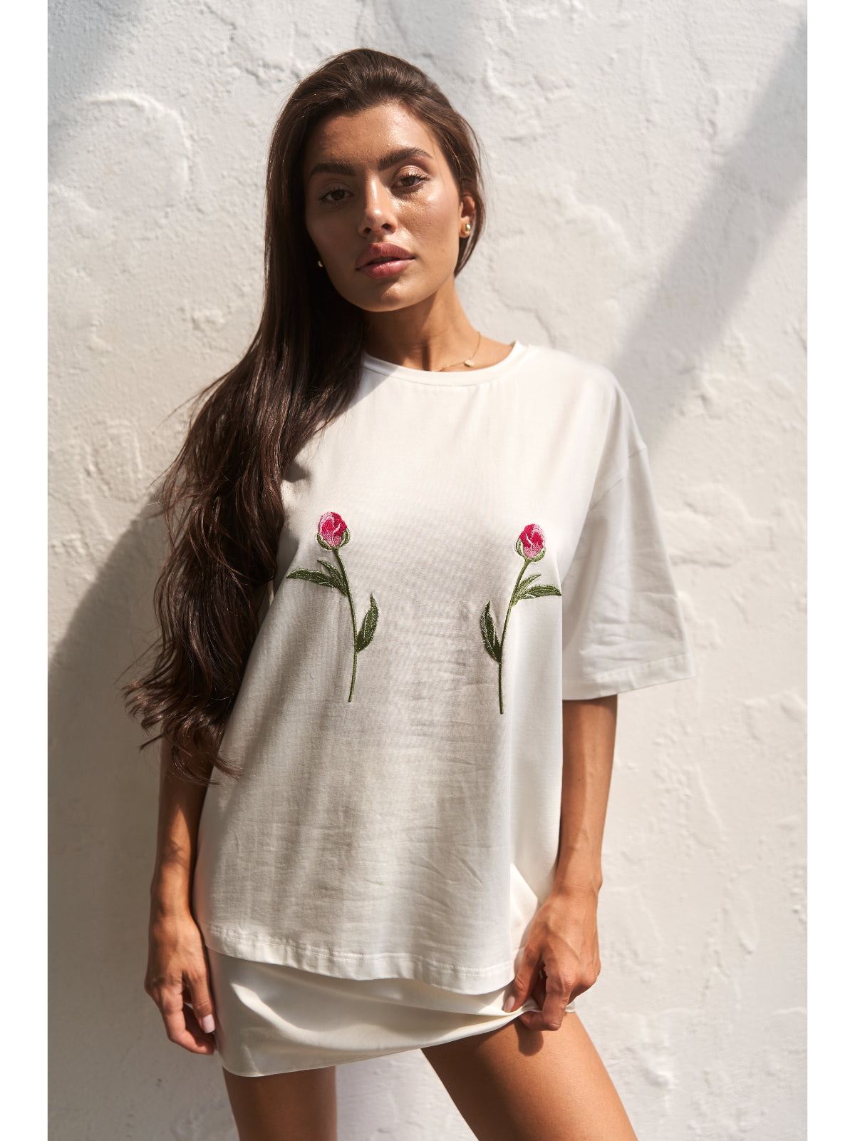 TWO ROSES T-Shirt with embroidery - UFS.store.ua