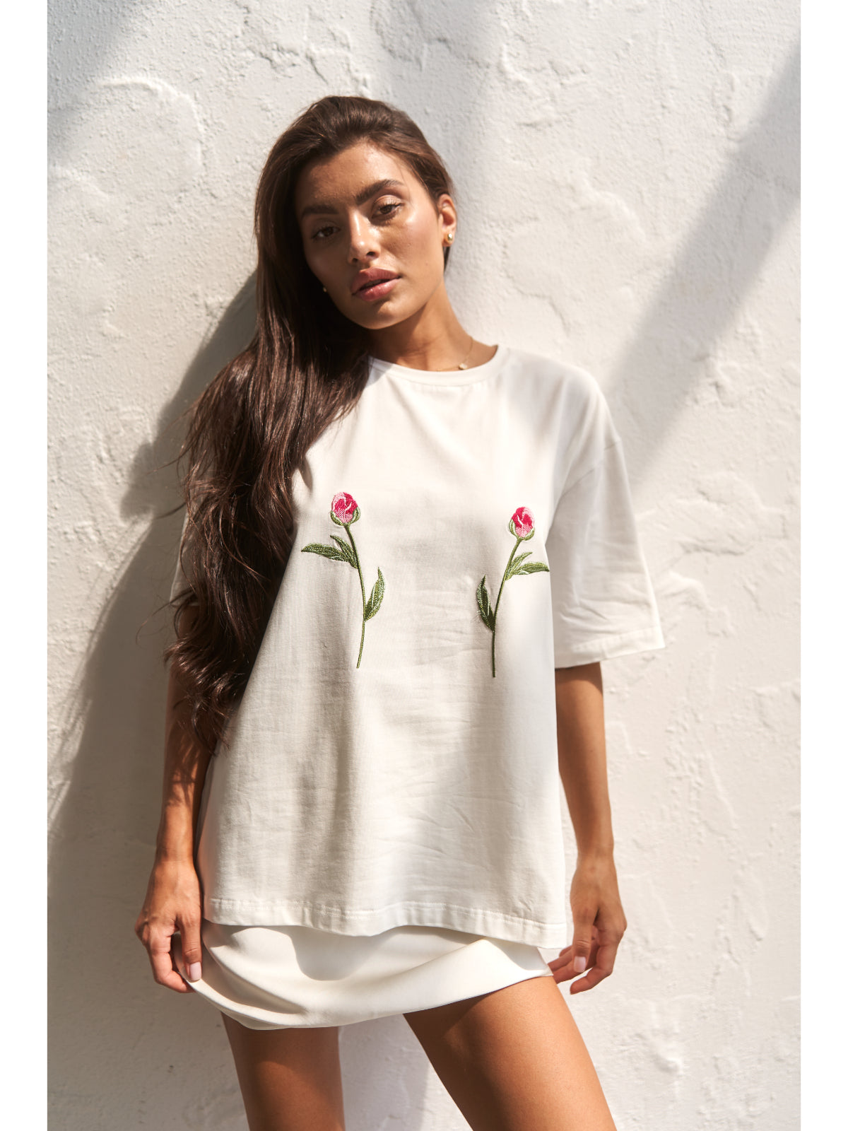 TWO ROSES T-Shirt with embroidery - UFS.store.ua